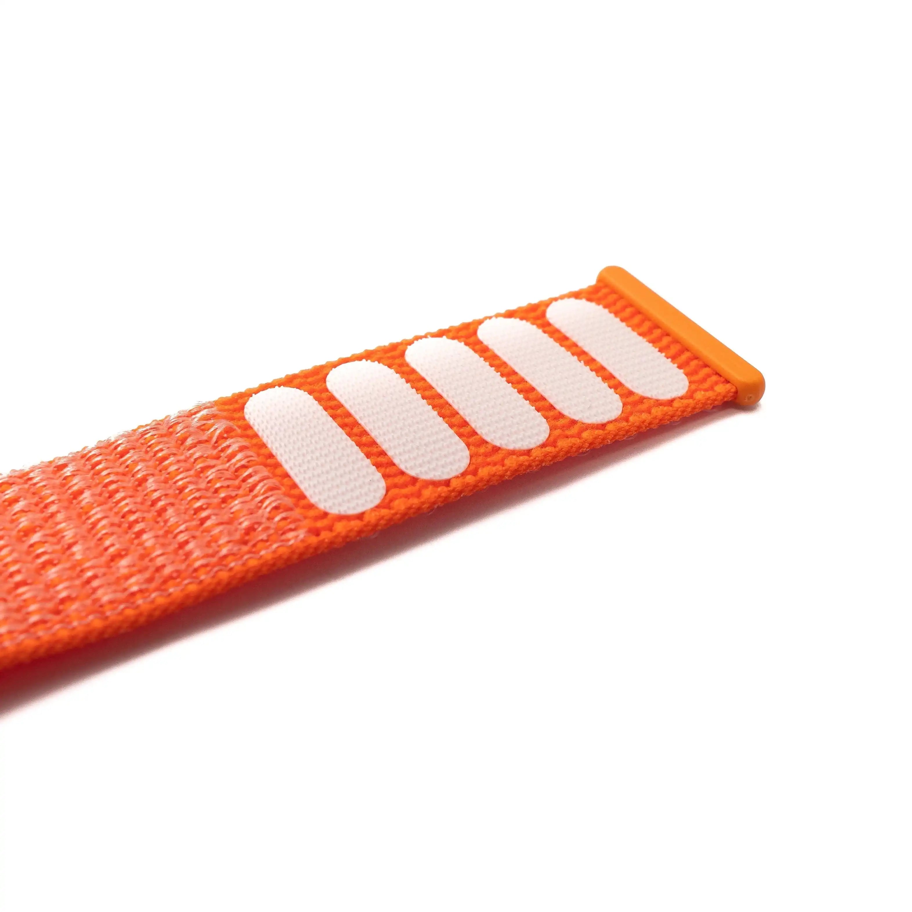 Orange Nylon Armband 20 Mm Für Huawei Watch Smartwatch Mit Tragekomfort Und Schnellem Verschluss