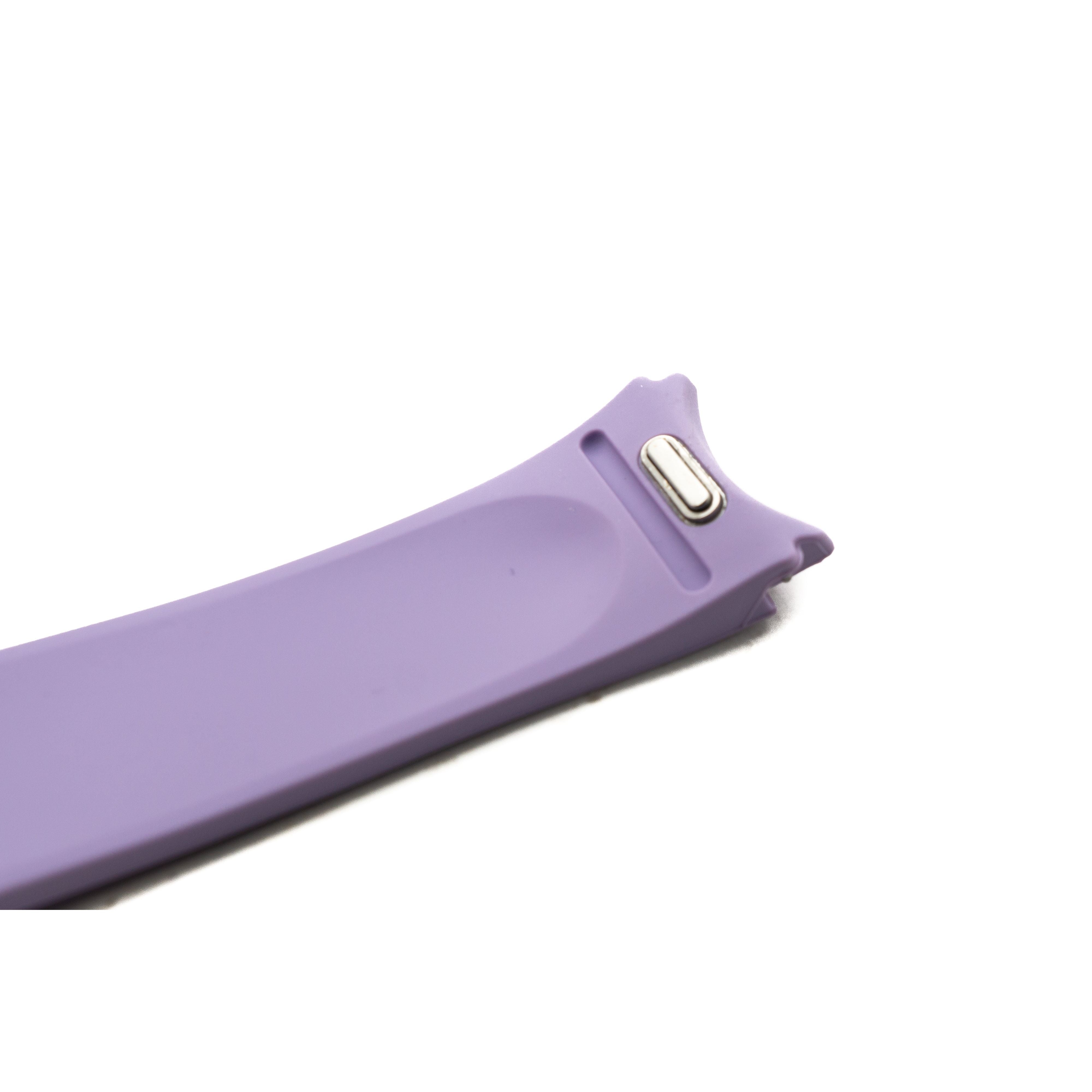Armband 22 mm aus Silikon für Samsung Galaxy Watch 6 Smartwatch in Lila