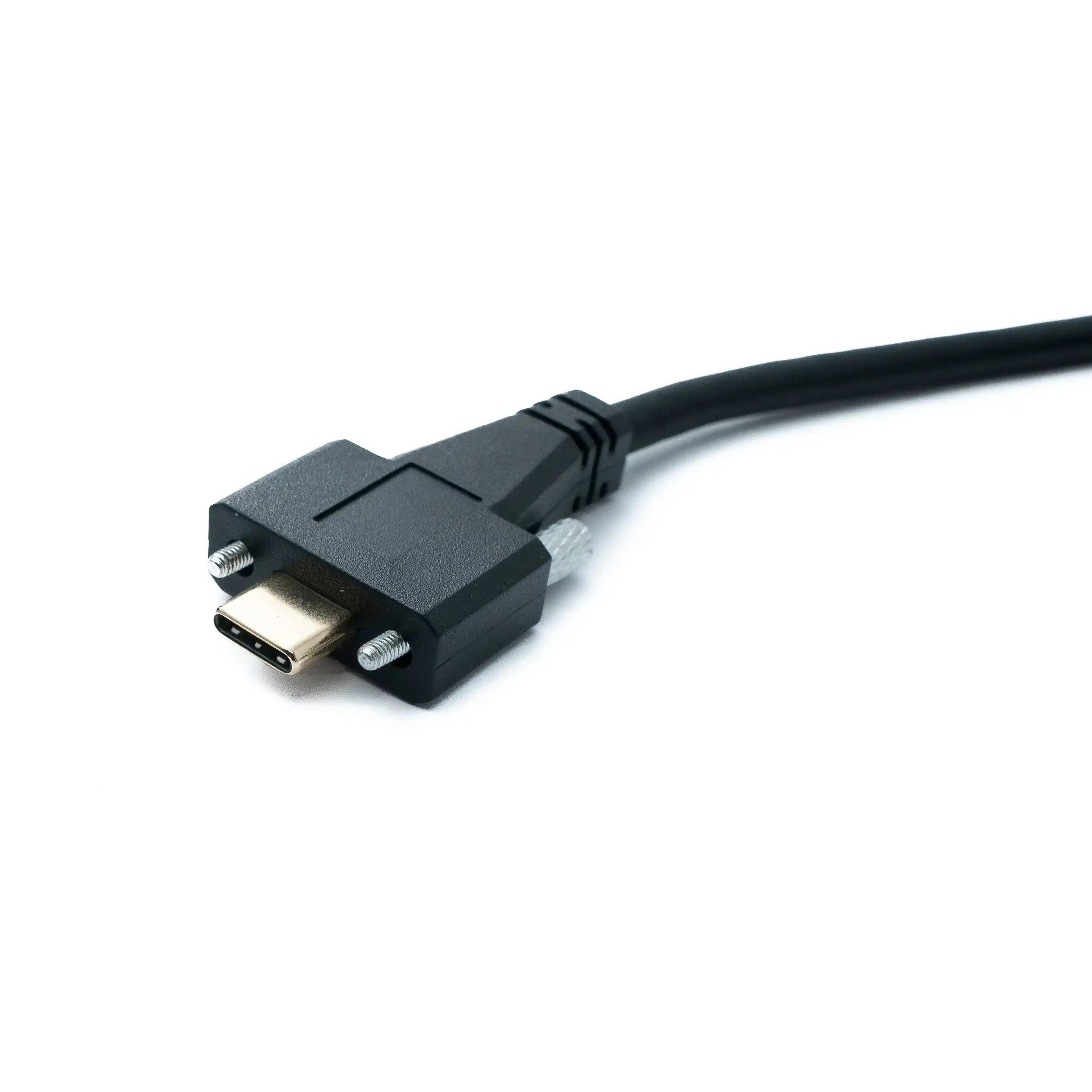 USB 3.1 Gen 2 Kabel 2 m Typ C Stecker Zu Stecker Panel Mount Winkel 10 Gbit Pro Sekunde 100W
