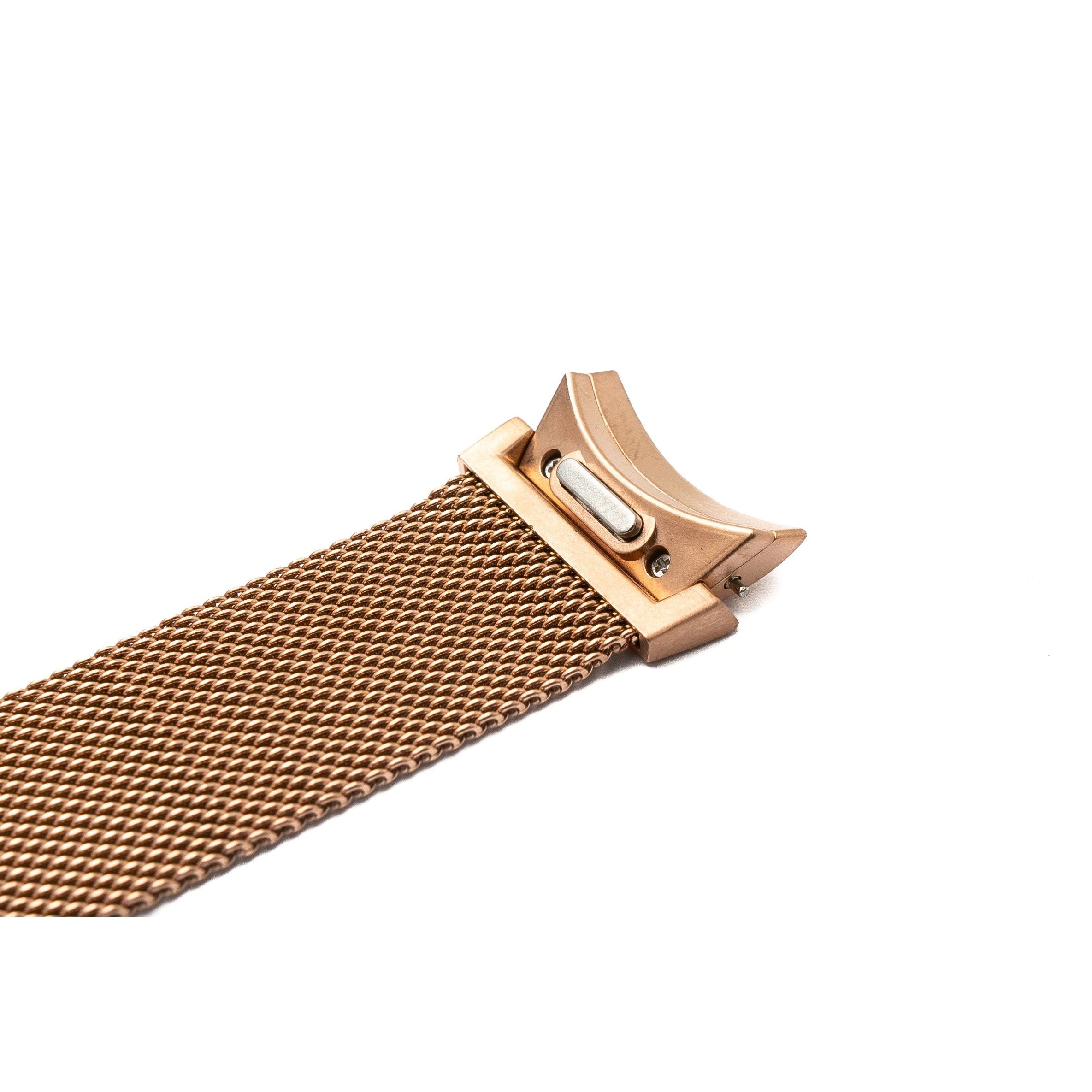 Milanaise Metallarmband In Rosa Für Galaxy Watch 6 Classic Smartwatch Hochwertig Langlebig