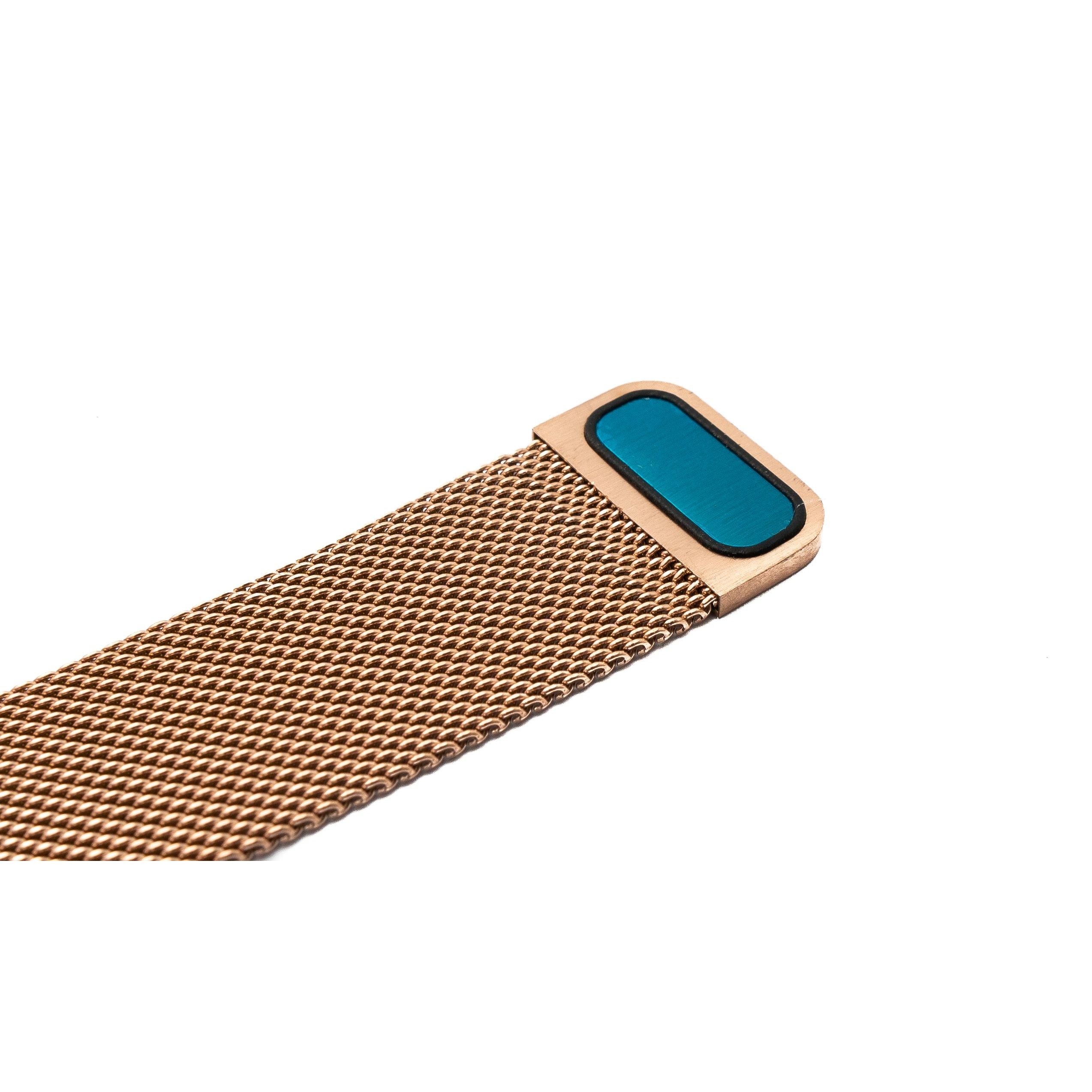 Milanaise Metallarmband In Rosa Für Galaxy Watch 6 Classic Smartwatch Hochwertig Langlebig