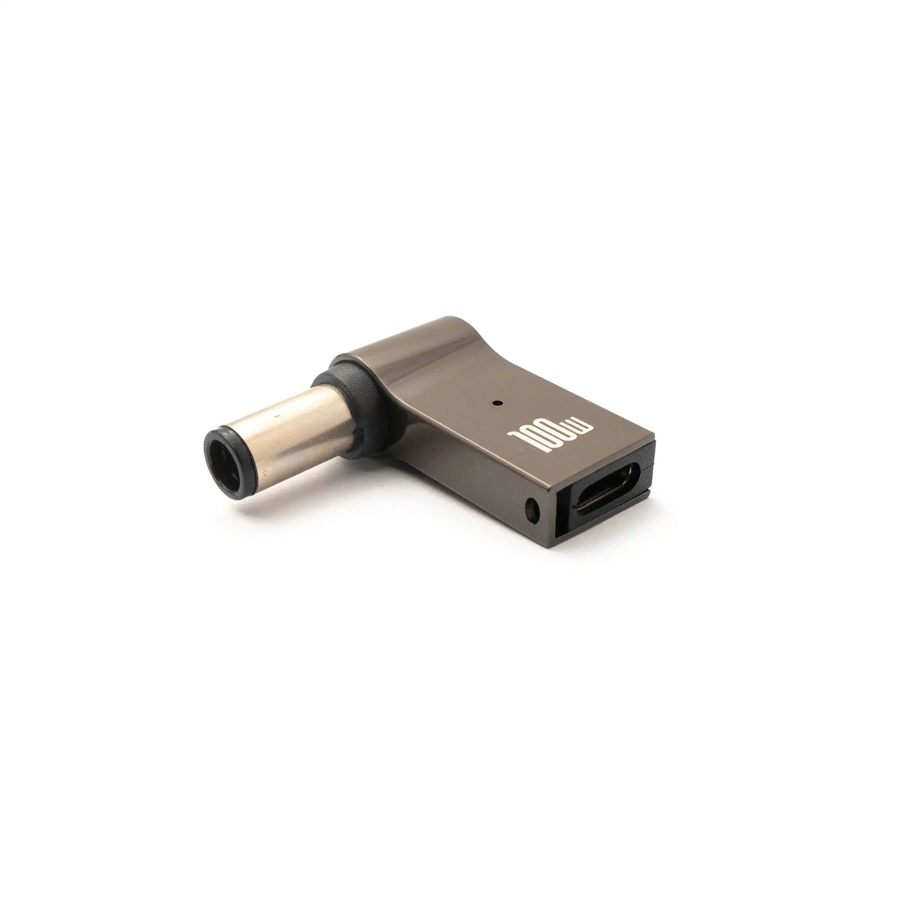 SYSTEM-S USB 3.1 Adapter Typ C Stecker zu HP DC 20V 7,4 x 5,0 mm Buchse in Grau