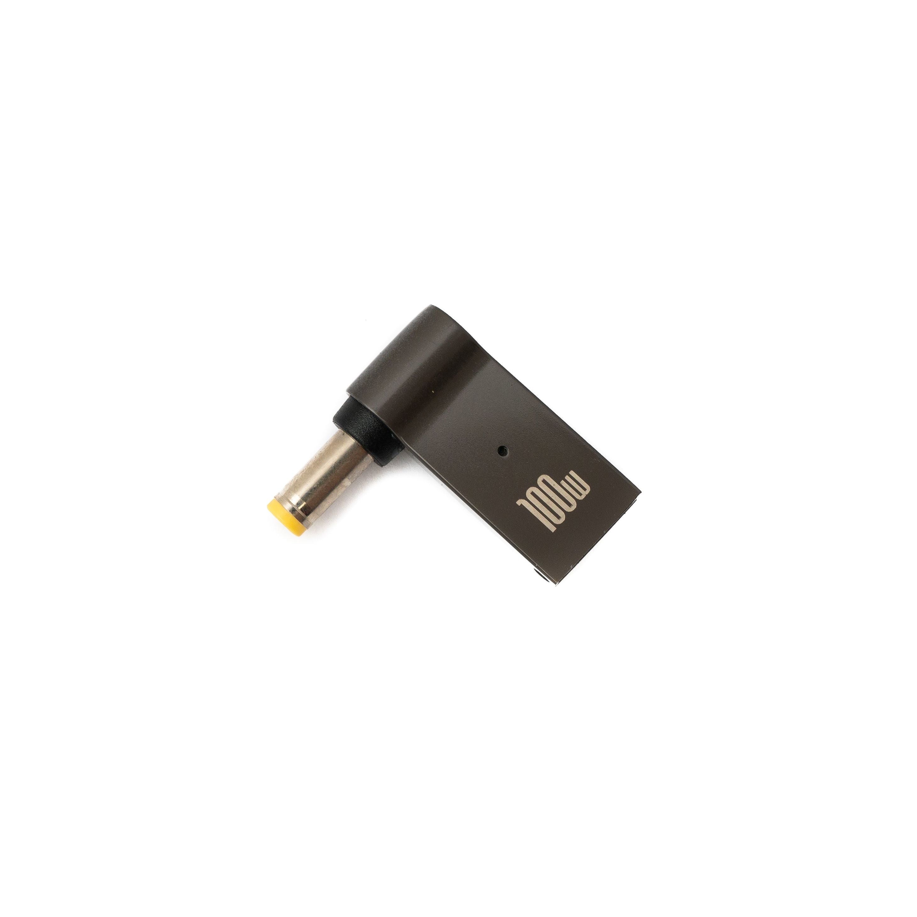System S USB C Adapter DC 20V 5,5 x 2,5 mm Buchse Grau Ladeadapter Für USB C Geräte