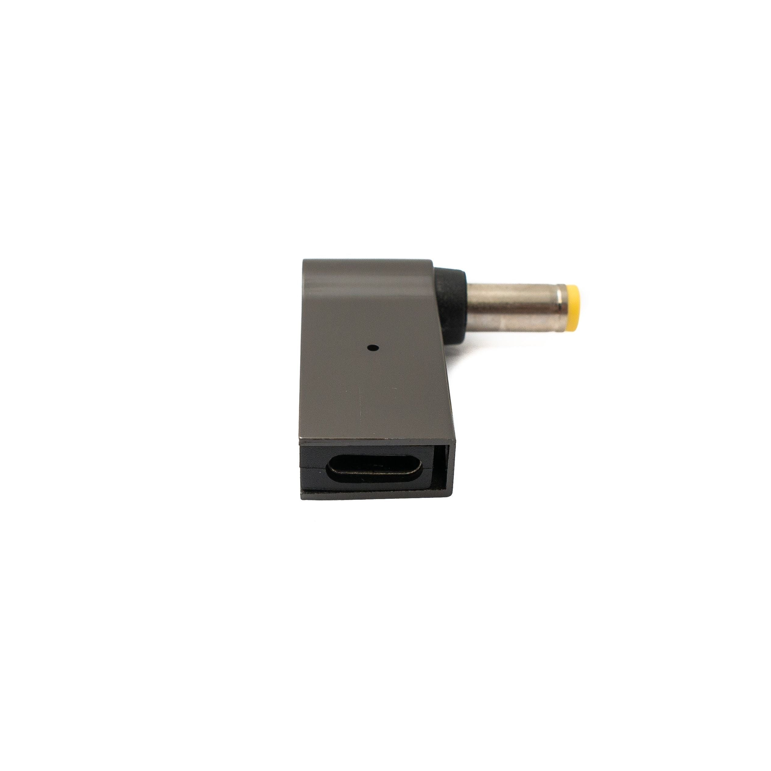 System S USB C Adapter DC 20V 5,5 x 2,5 mm Buchse Grau Ladeadapter Für USB C Geräte