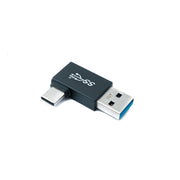 USB 3.0 Adapter Typ A Auf USB C Winkelstecker Schwarz 5 Gbit Pro Sekunde High Speed