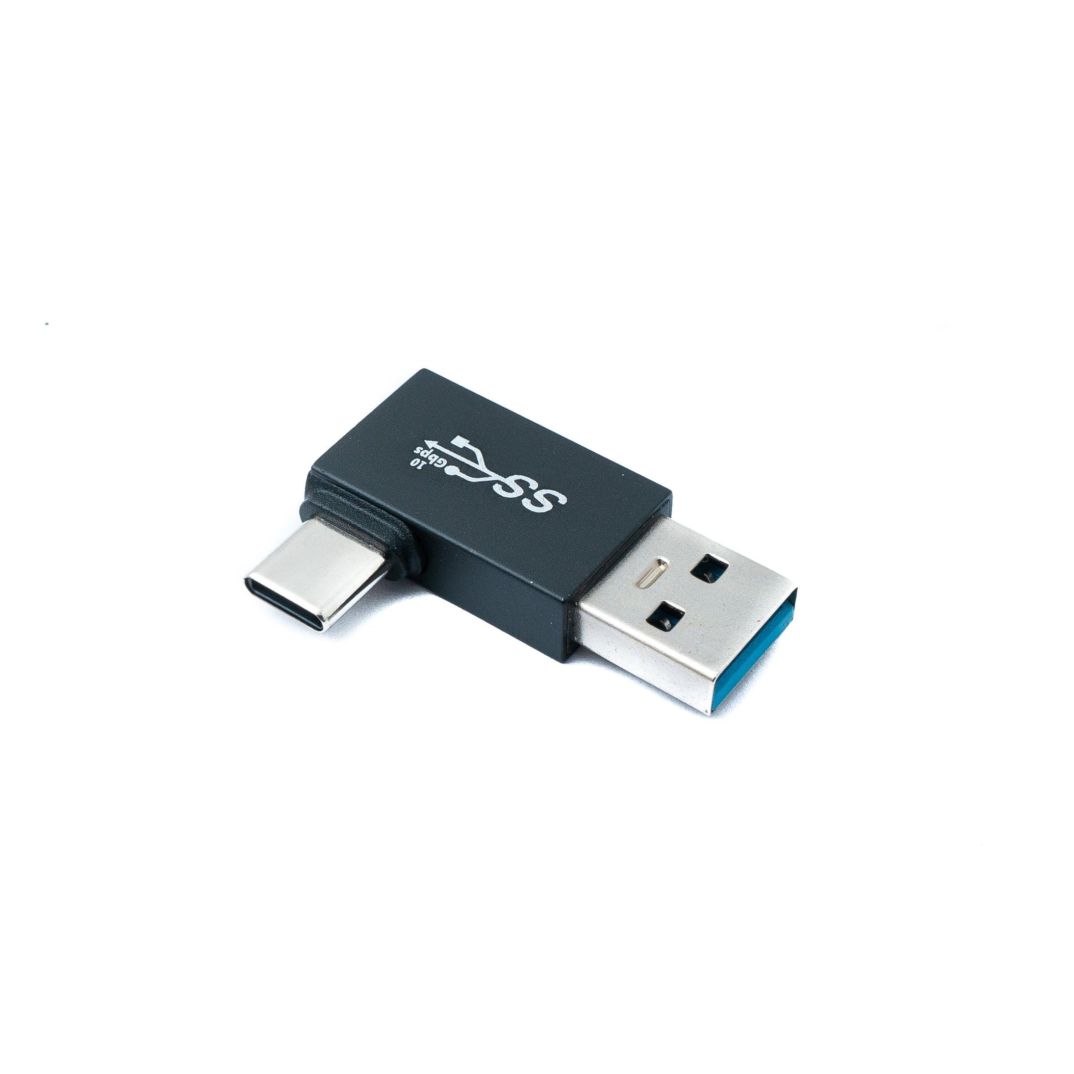 USB 3.0 Adapter Typ A Auf USB C Winkelstecker Schwarz 5 Gbit Pro Sekunde High Speed