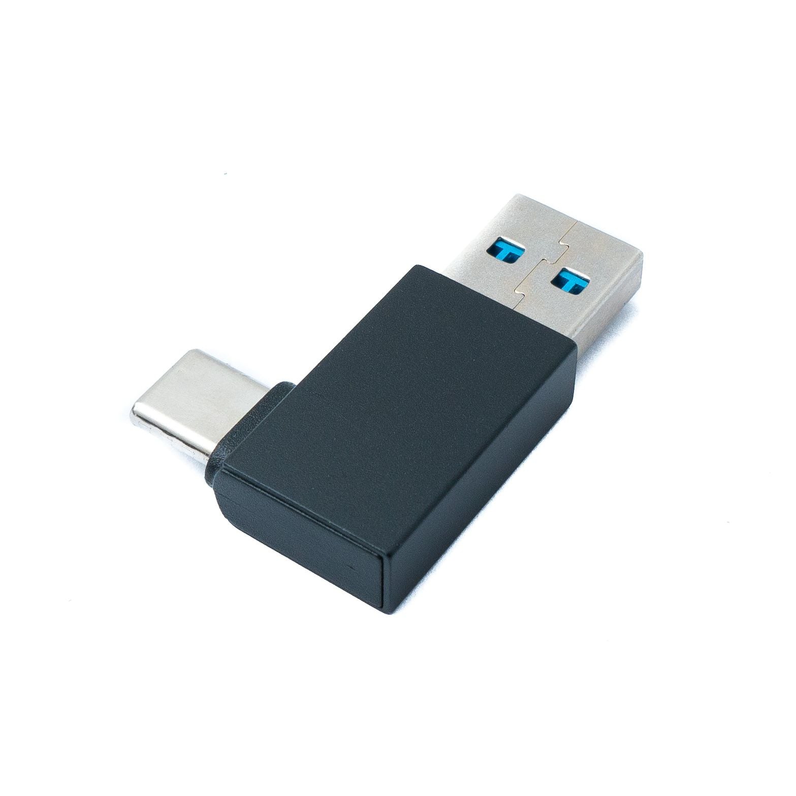 USB 3.0 Adapter Typ A Auf USB C Winkelstecker Schwarz 5 Gbit Pro Sekunde High Speed