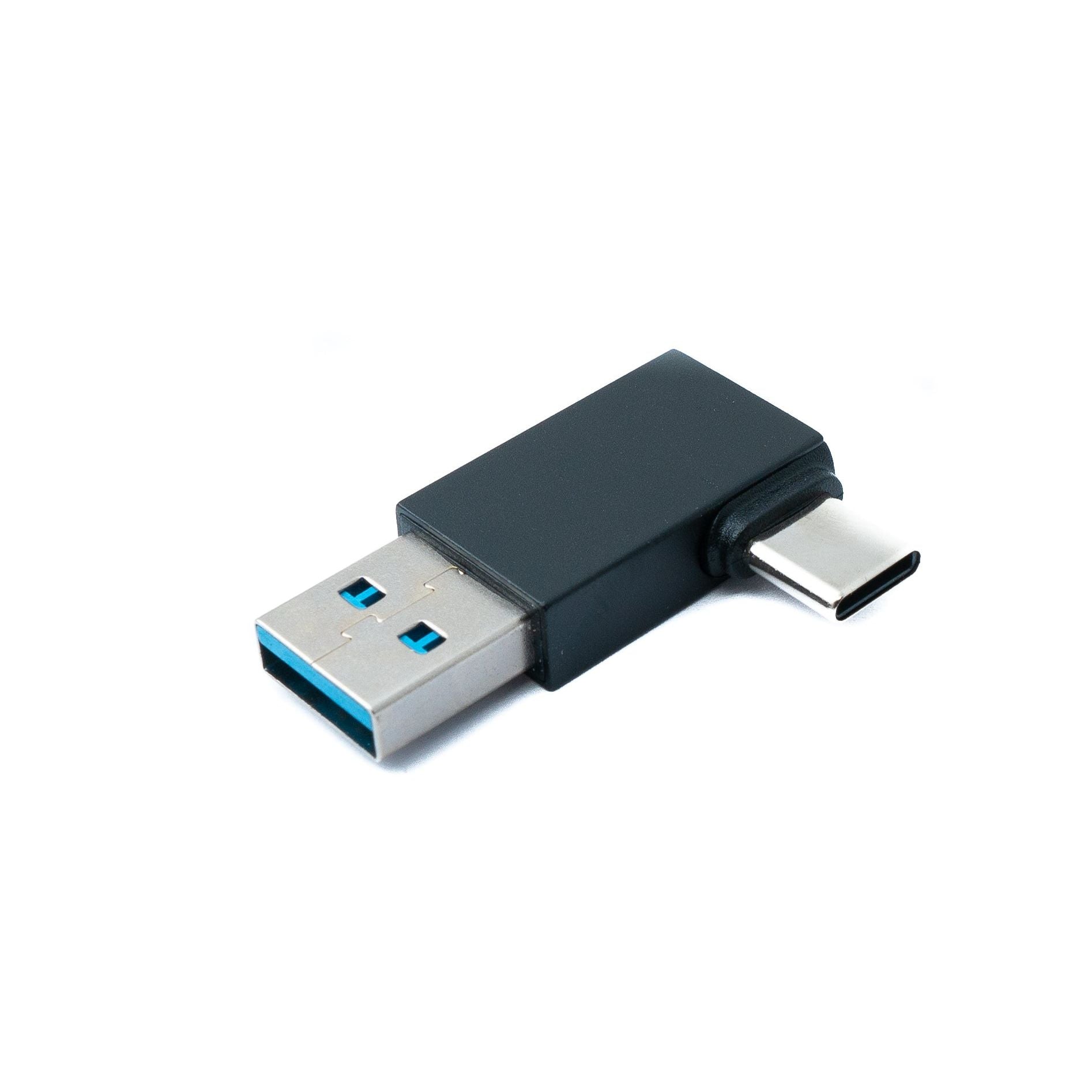 USB 3.0 Adapter Typ A Auf USB C Winkelstecker Schwarz 5 Gbit Pro Sekunde High Speed