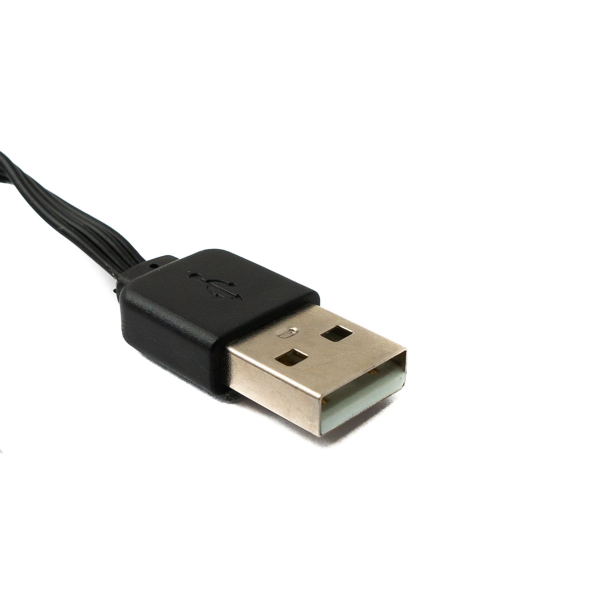 USB 2.0 Kabel 13 cm Typ A Stecker Zu Buchse Flach Schwarz Flexible Platzsparende Verbindung