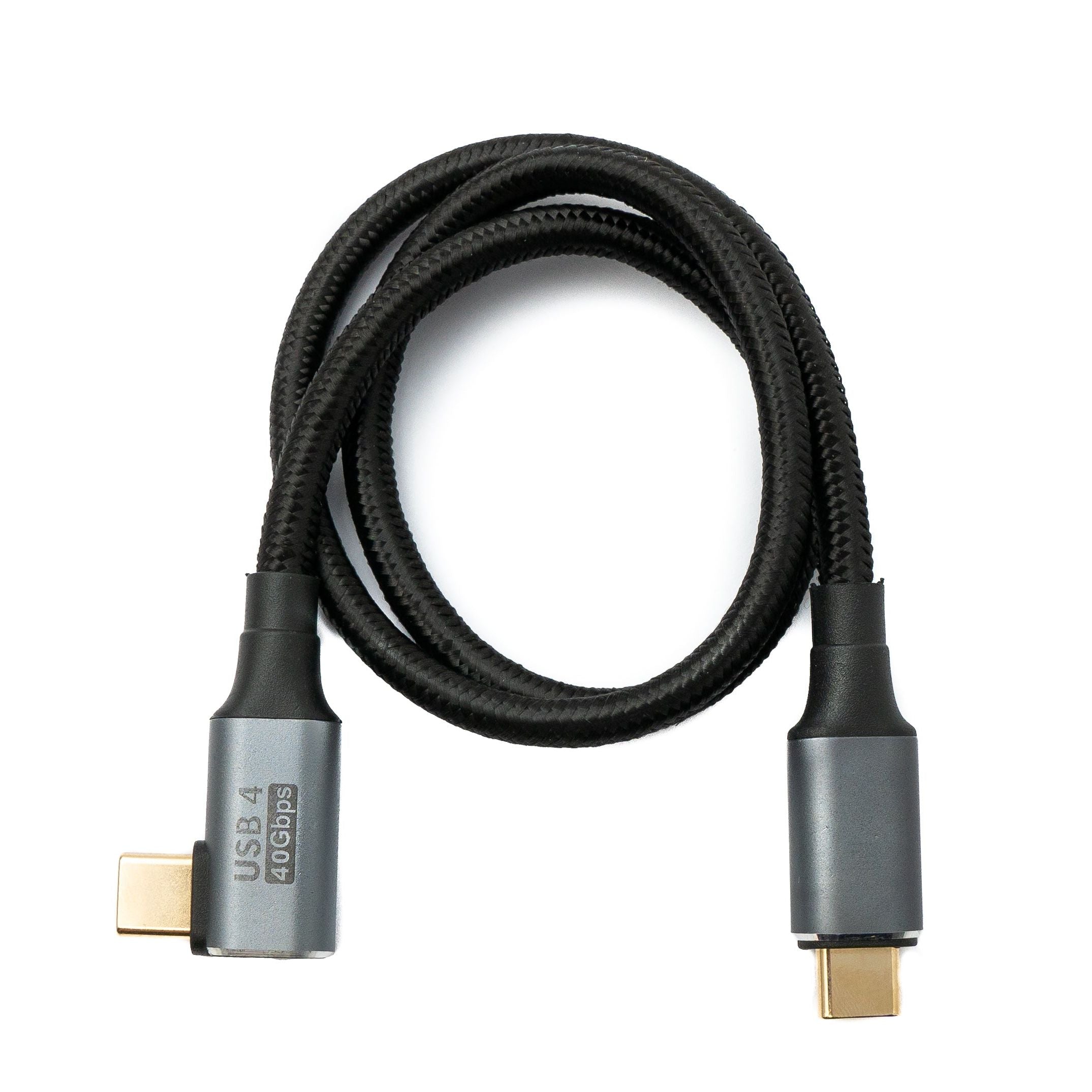 USB4 Kabel 50 cm Typ C Stecker Zu Stecker Geflochten Winkel 40 Gbit/s Hochleistung