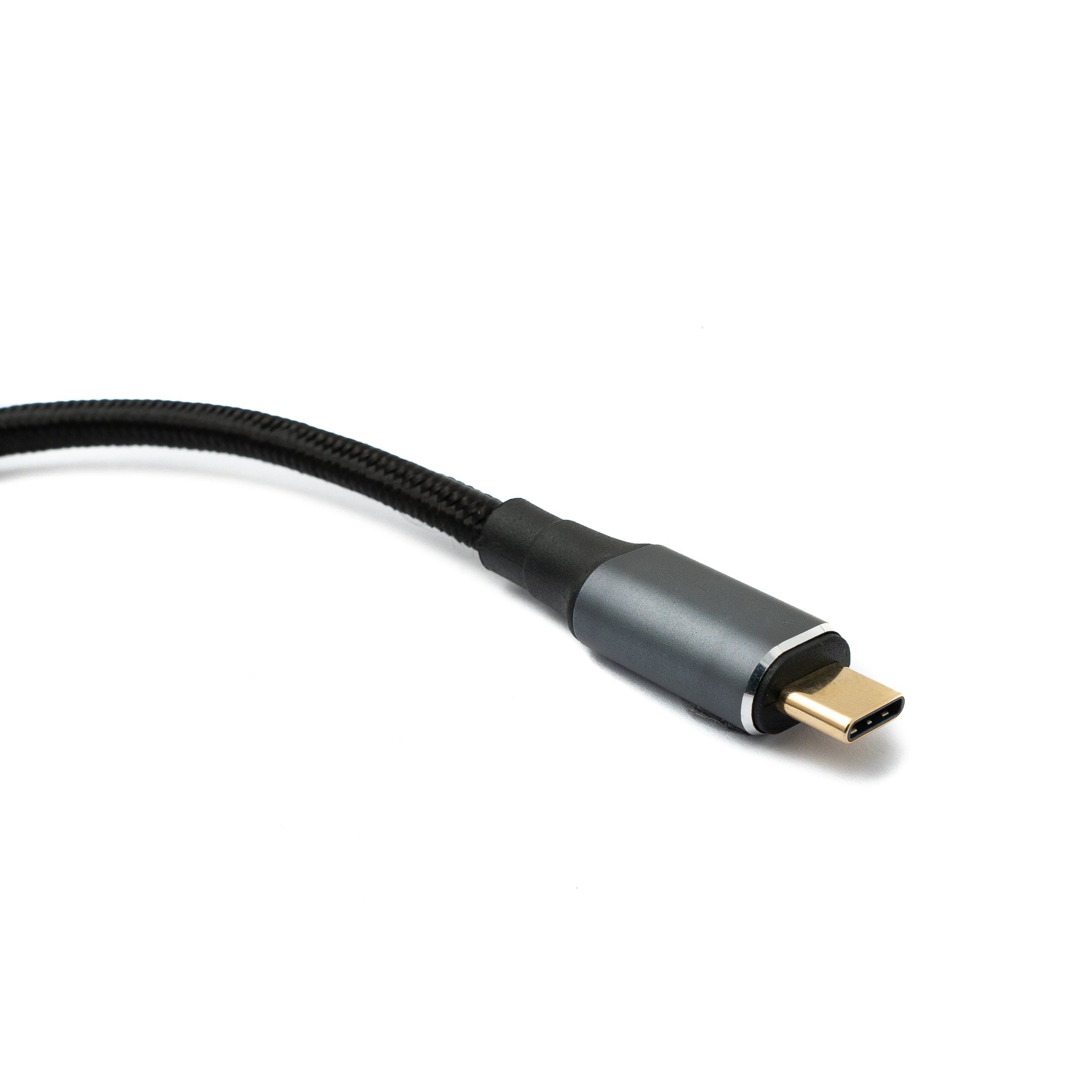 USB4 Kabel 50 cm Typ C Stecker Zu Stecker Geflochten Winkel 40 Gbit/s Hochleistung