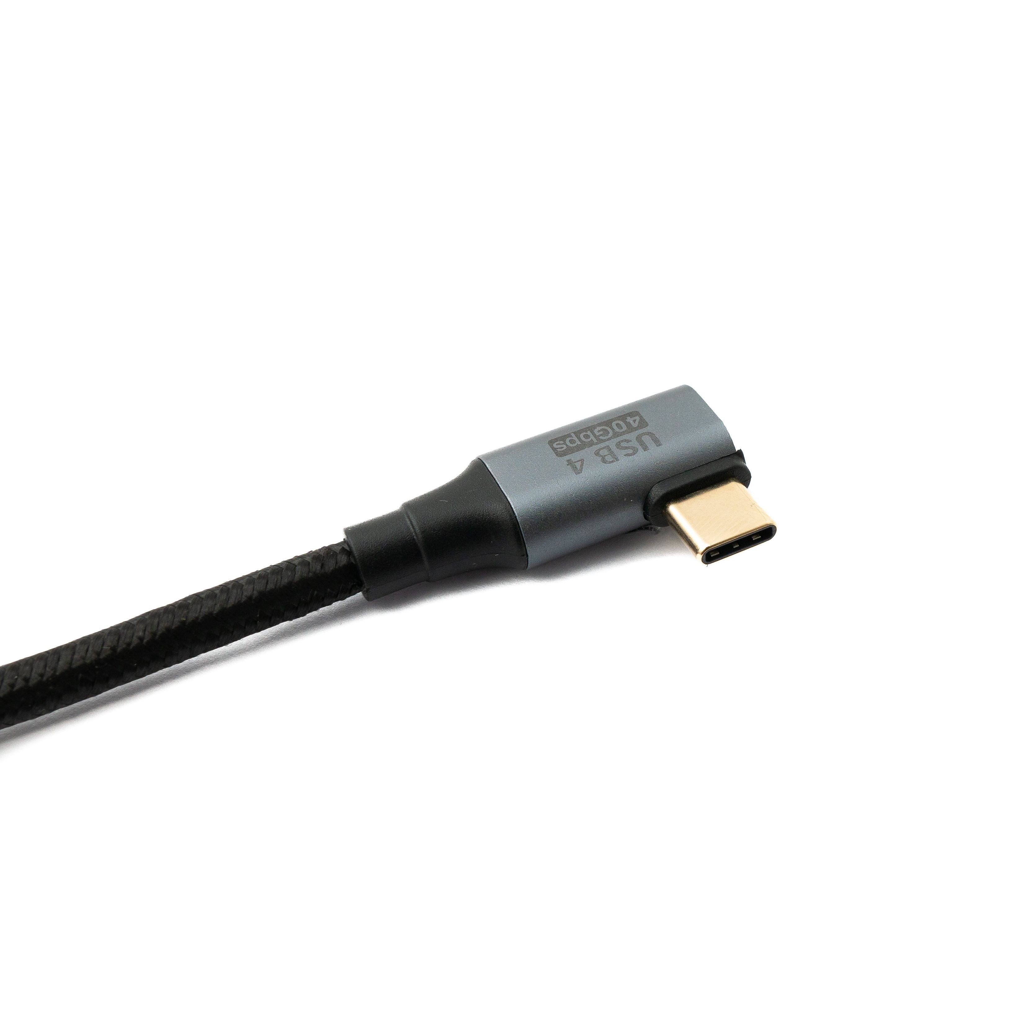 USB4 Kabel 50 cm Typ C Stecker Zu Stecker Geflochten Winkel 40 Gbit/s Hochleistung