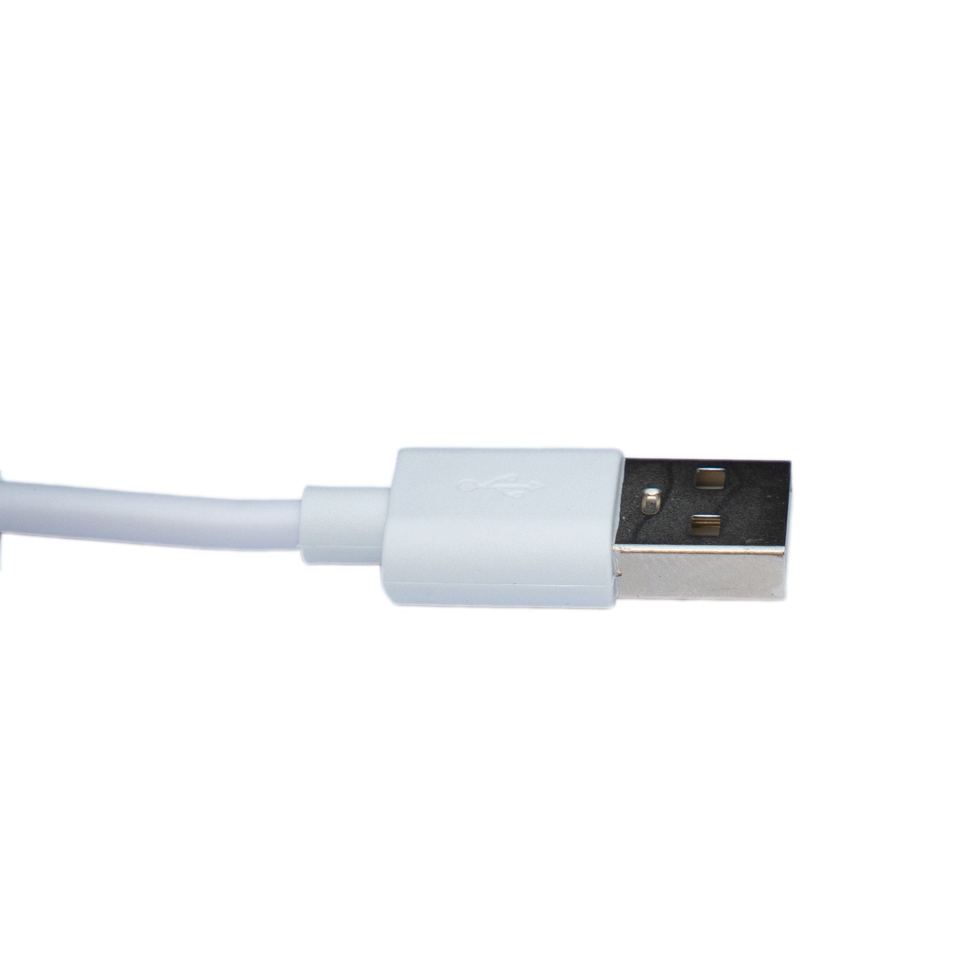 System-S USB 2.0 Kabel 100 cm Micro-B zu Typ-A Hochwertiges Lade- und Datenkabel Weiß