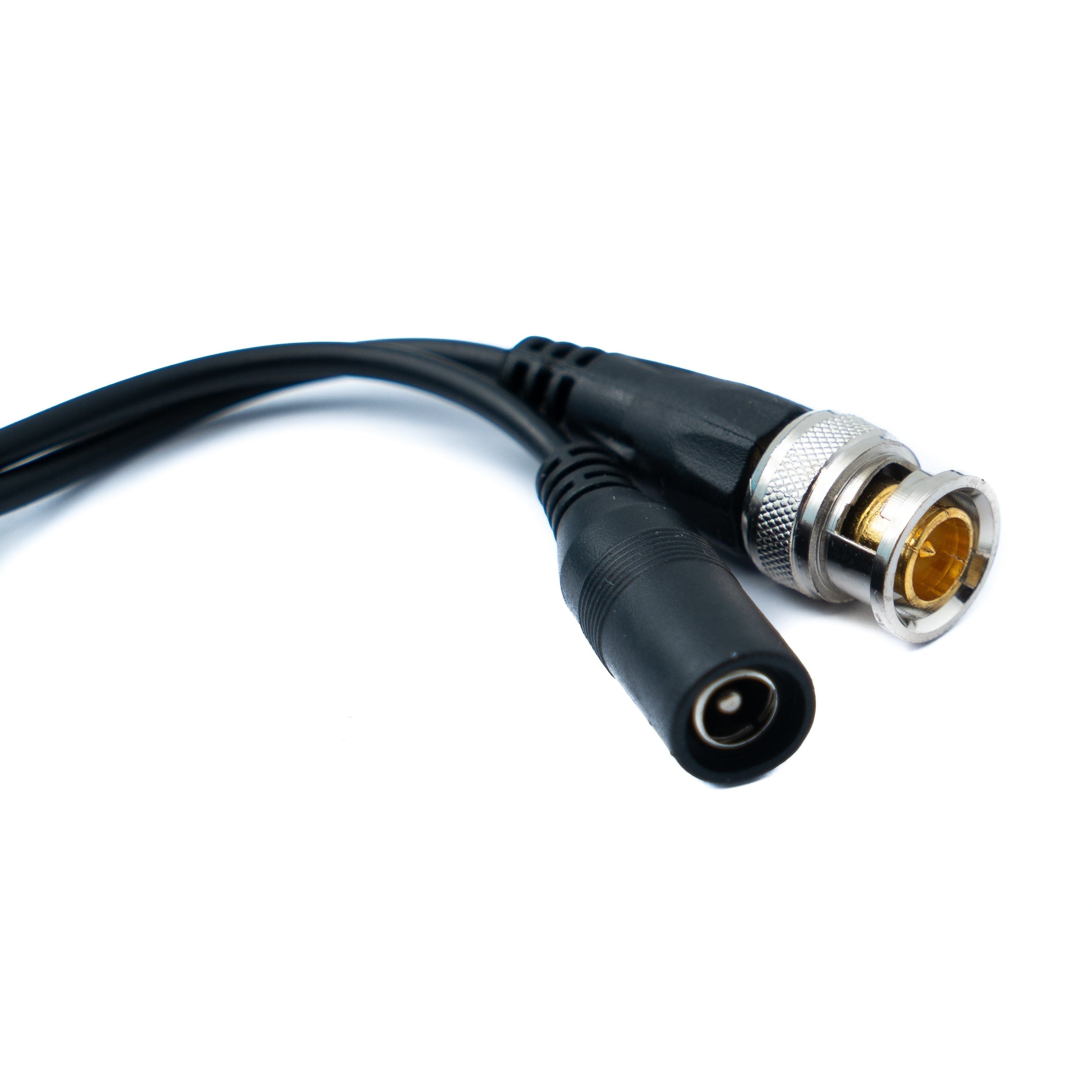 CCTV Kabel Adapter 2 In 1 RJ45 Zu BNC DC Power Video HD-CVI HD-TVI HD-AHD Kompatibel Schwarz