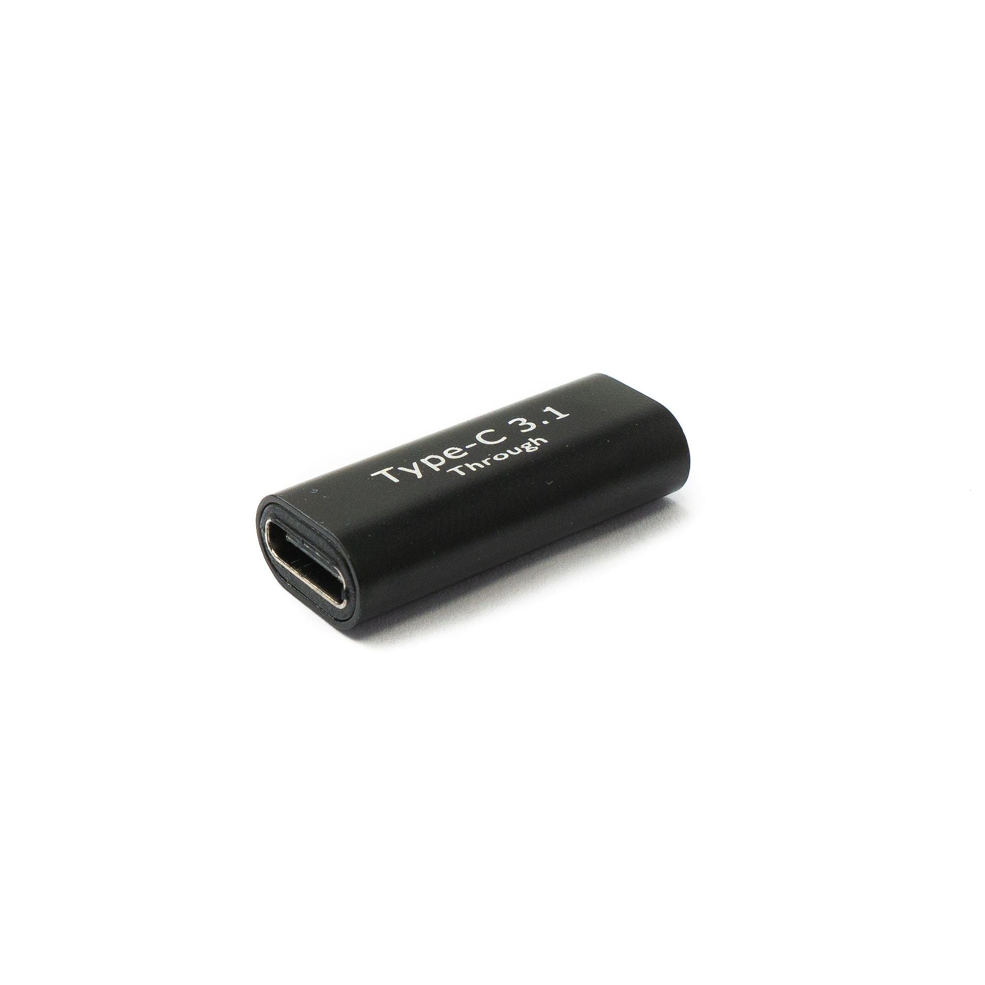 SYSTEM-S USB 3.1 Adapter Typ C Buchse zu Buchse Kabel in Schwarz