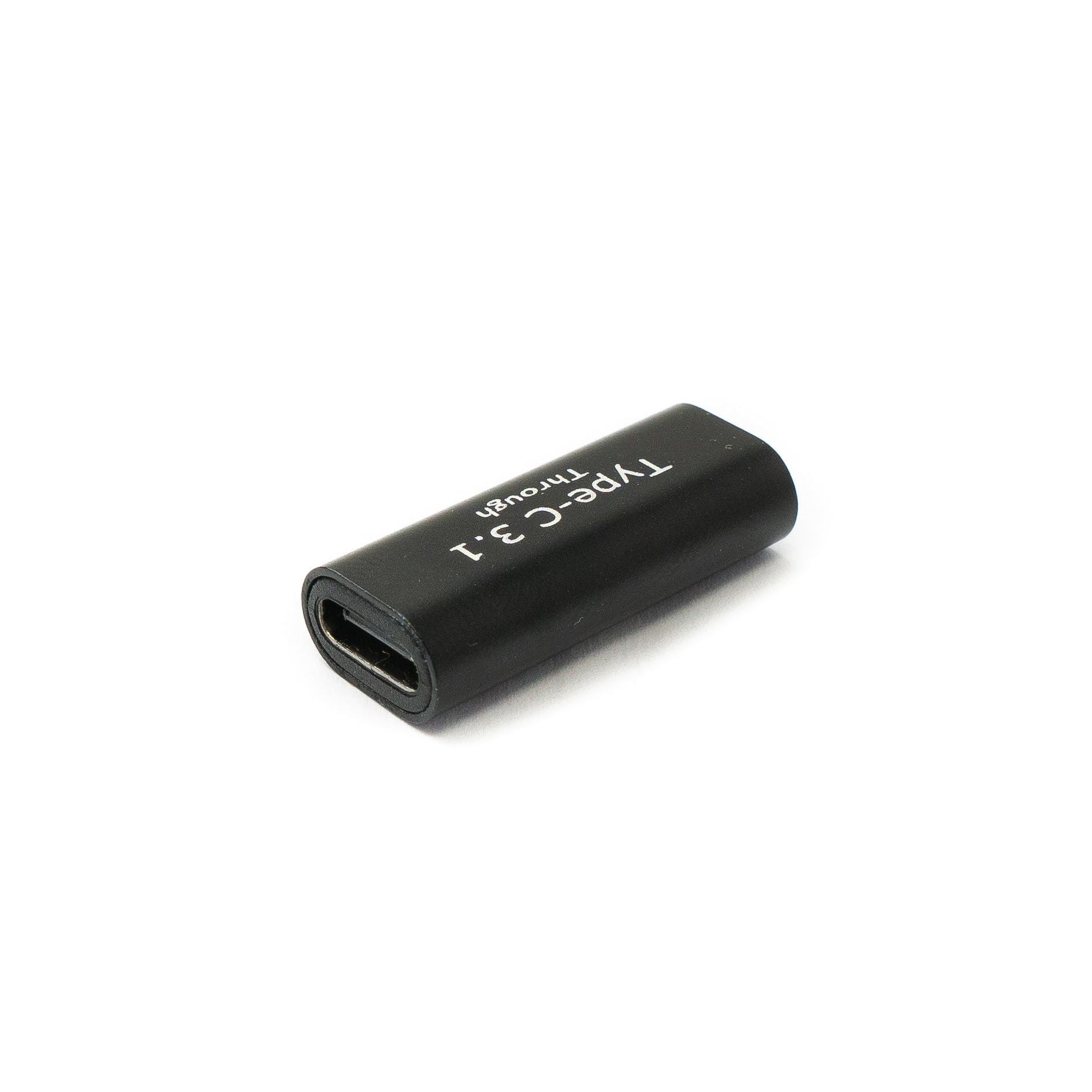 SYSTEM-S USB 3.1 Adapter Typ C Buchse zu Buchse Kabel in Schwarz