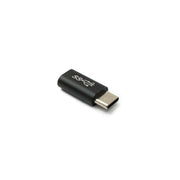 SYSTEM-S USB 3.1 Type-C Adapter Von Stecker Zu Buchse Kabel Schwarz 5 Gbit Pro Sekunde Übertragung