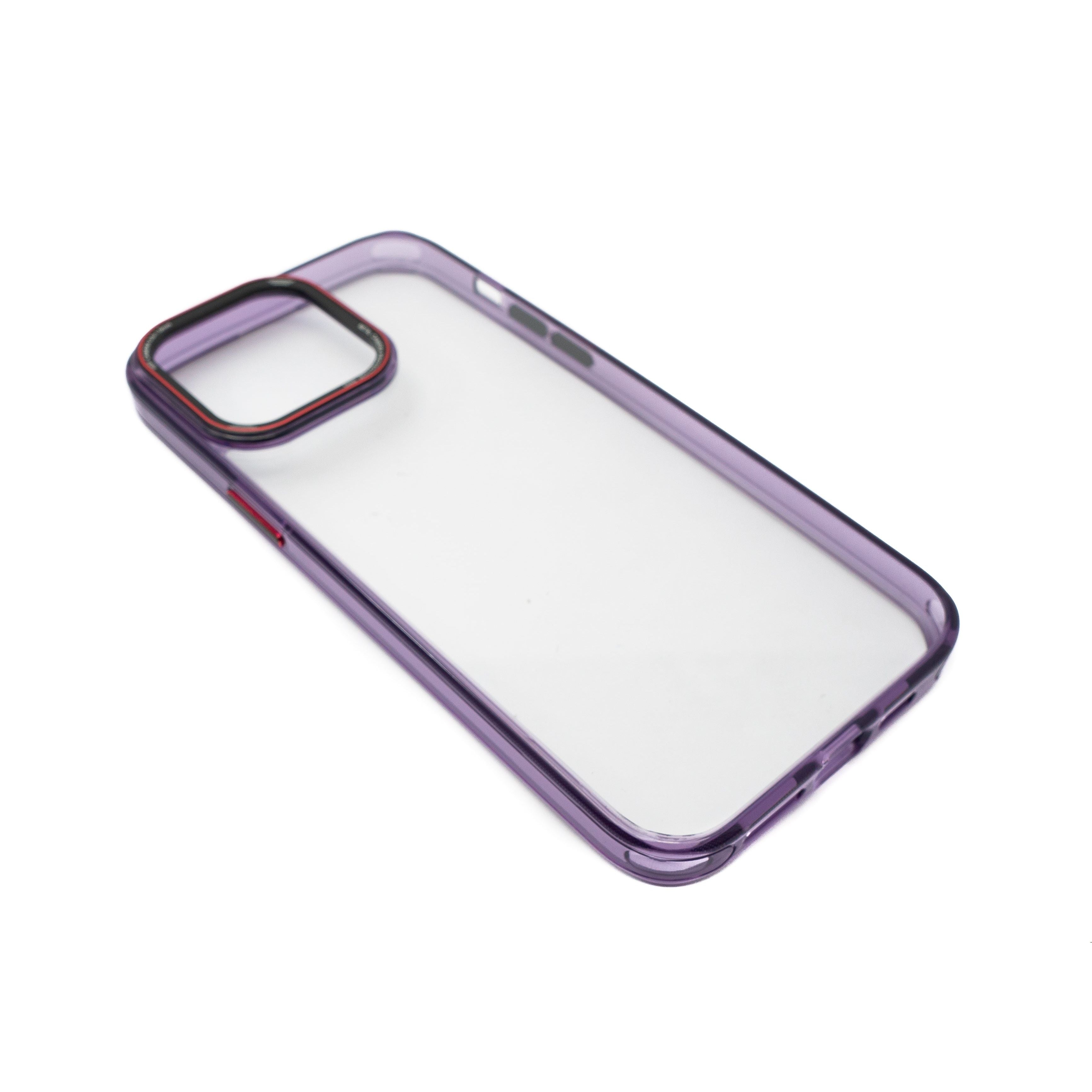 TPU Schutzhülle Lila Transparent Für iPhone 14 Pro Max Stoßfest Mit Kamera Und Knopfschutz