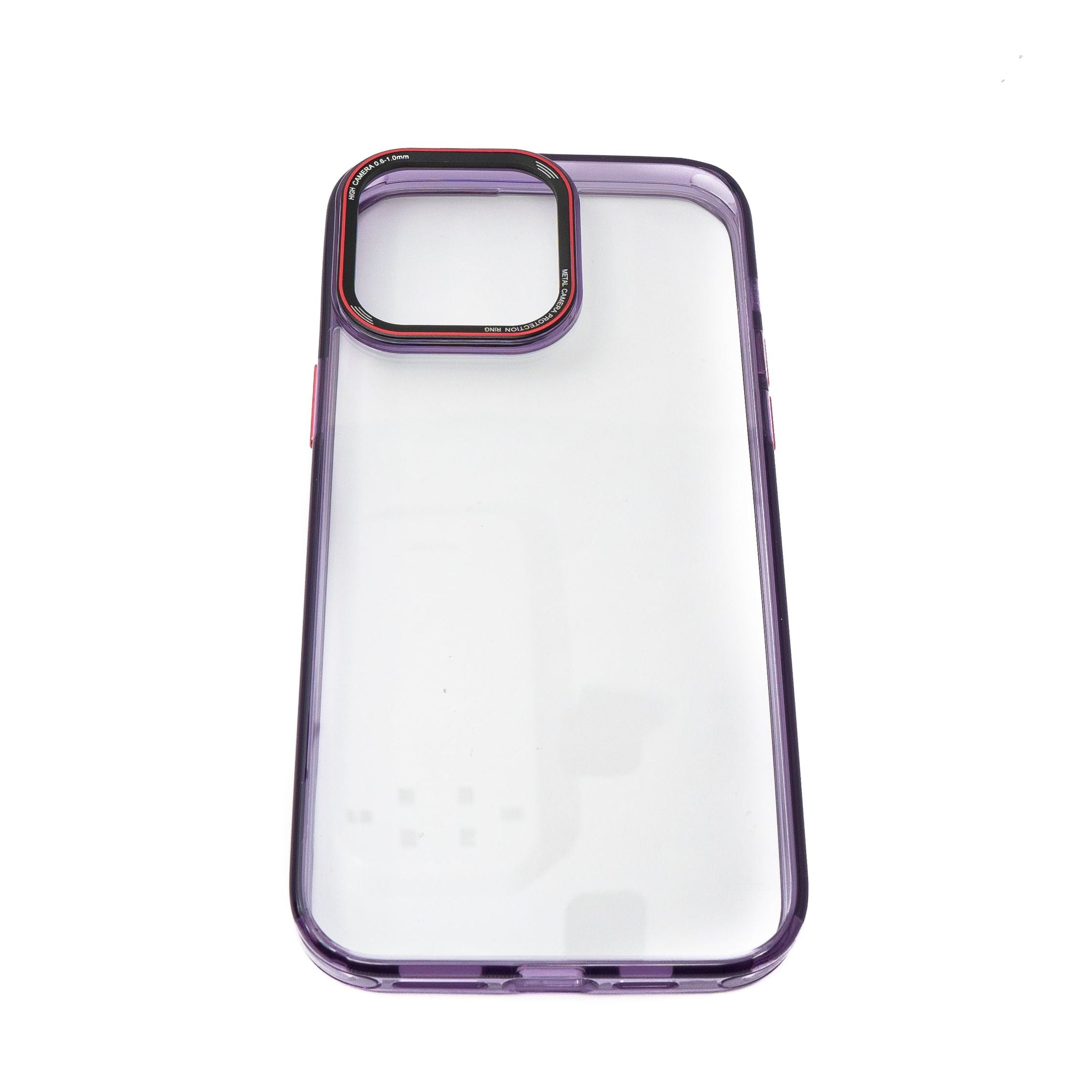 TPU Schutzhülle Lila Transparent Für iPhone 14 Pro Max Stoßfest Mit Kamera Und Knopfschutz