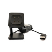 System-S USB 2.0 Ladestation Für Fitbit Versa 3 4 Sense 1 2 Schwarz 93 Cm Kabel Lang