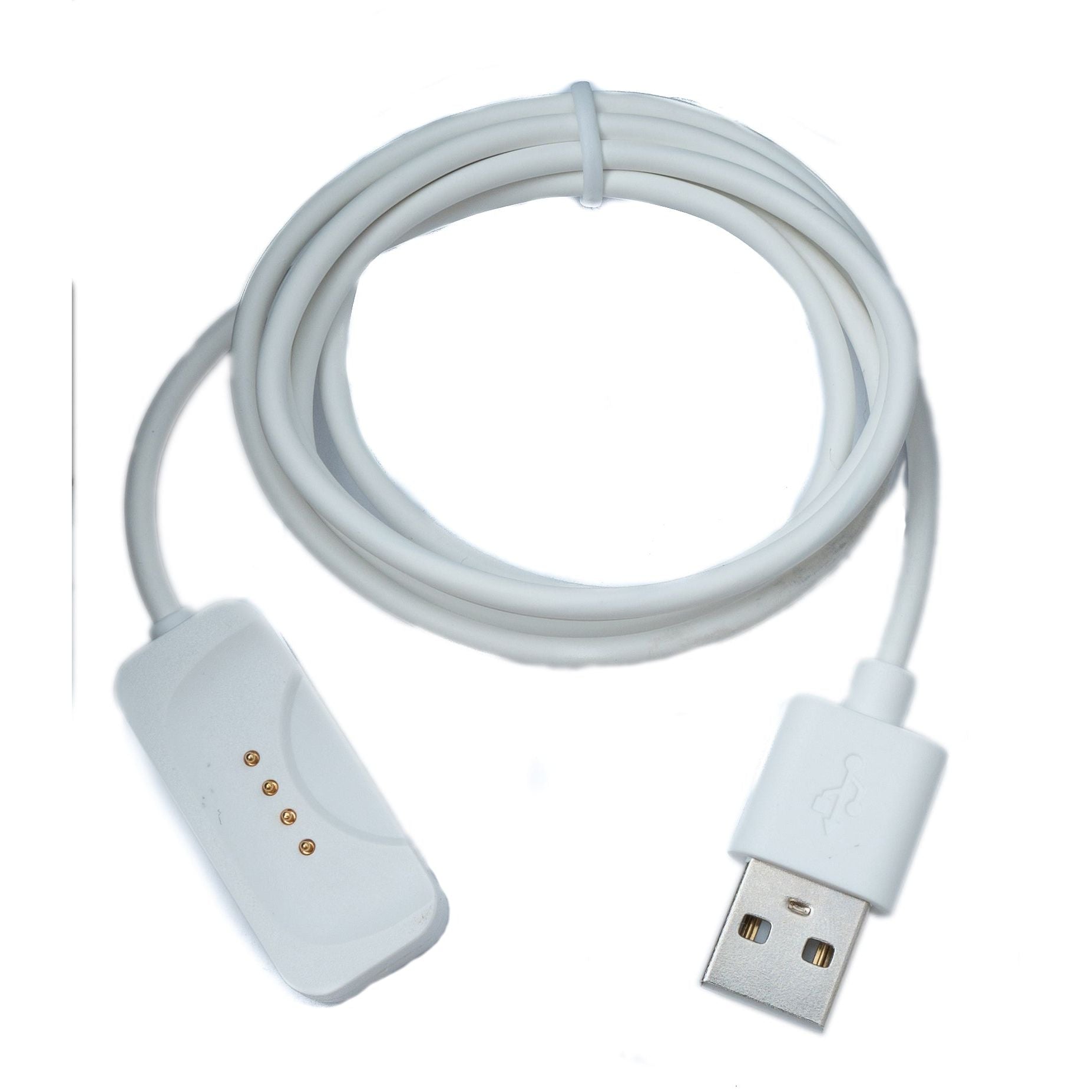 USB 2.0 Kabel 100 cm Oppo Watch 4 Pro 3 Pro 4 3 2 1 OnePlus Watch 2 Magnetisch Lade Kabel Weiß