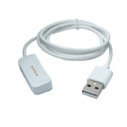 USB 2.0 Kabel 100 cm Oppo Watch 4 Pro 3 Pro 4 3 2 1 OnePlus Watch 2 Magnetisch Lade Kabel Weiß