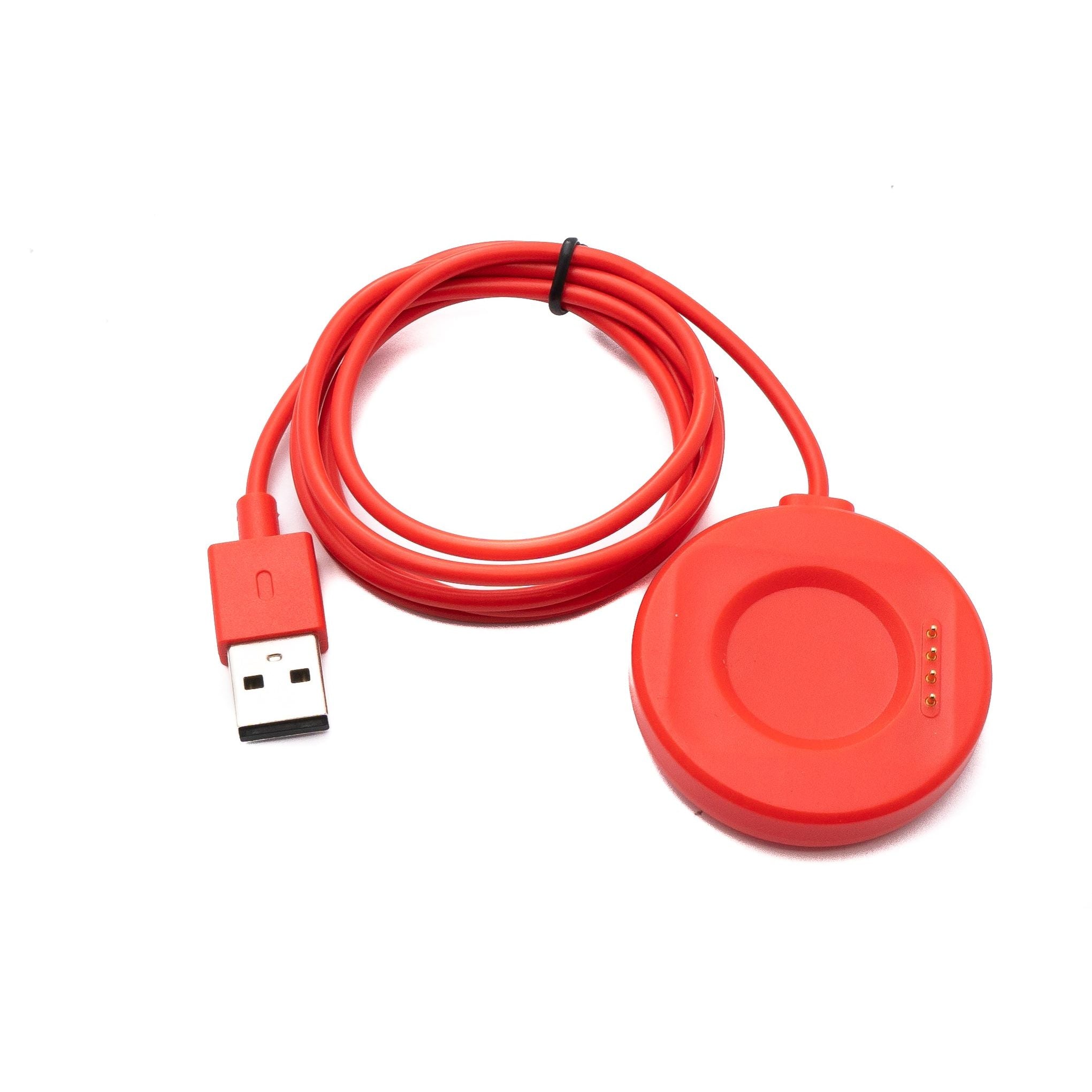 USB 2.0 Kabel 100 cm  für Oppo Watch 4 3 2 1 pro SE für OnePlus Watch 2 in Rot