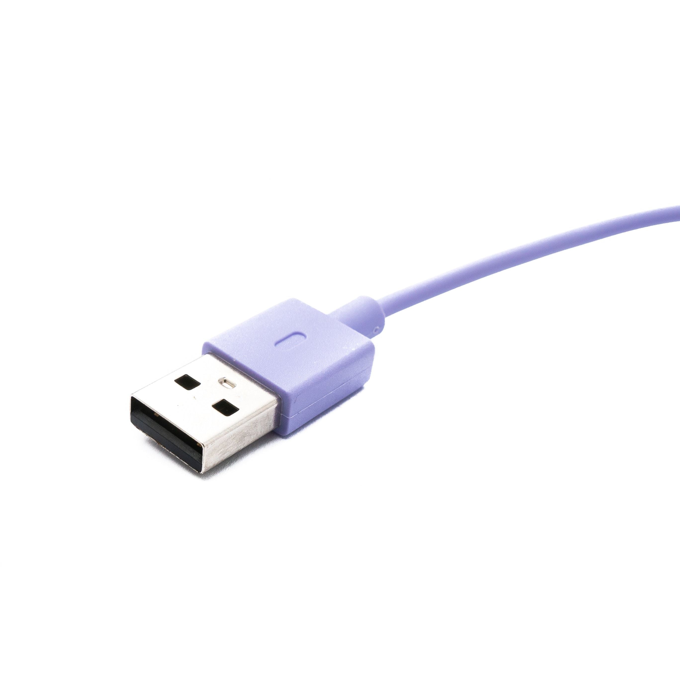 USB 2.0 Ladekabel 100 cm Für Oppo Watch 4 Pro 3 Pro 4 3 2 1 Und OnePlus Watch 2 Lila