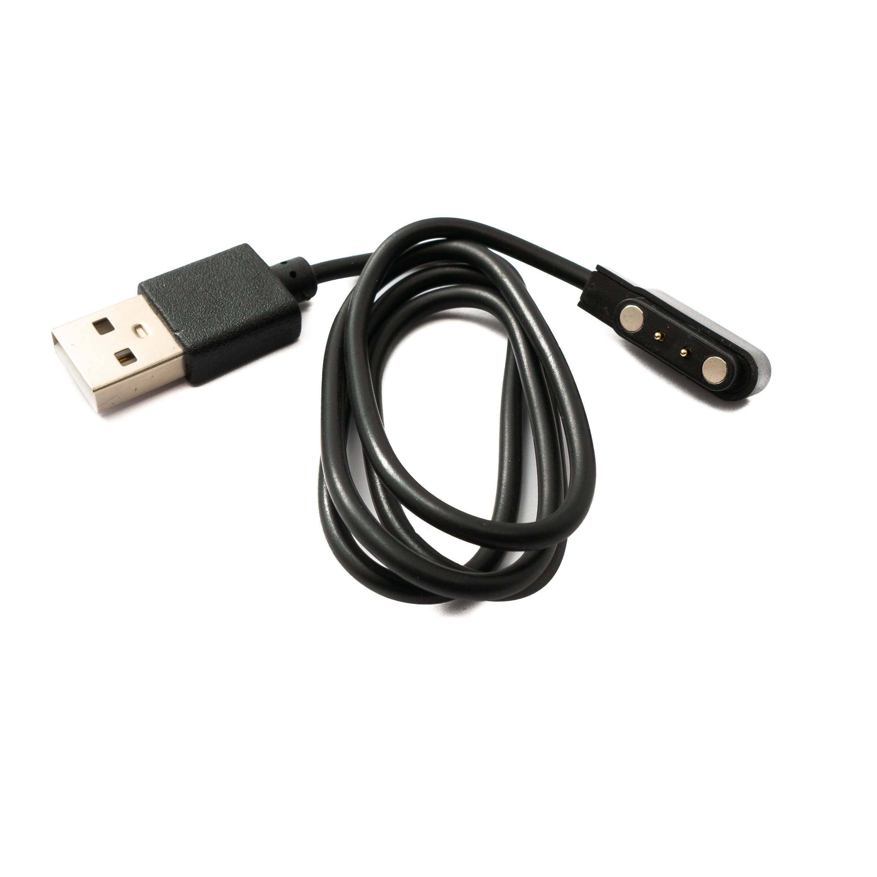 USB 2.0 Kabel 54 cm Ladekabel Für OnePlus Nord Watch 1 Schwarz USB Typ A Datenkabel