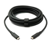 SYSTEM-S USB 3.2 Gen 2 Kabel Typ C Zu Typ C 5 m Schwarz Für Schnelle Datenübertragung Und Laden