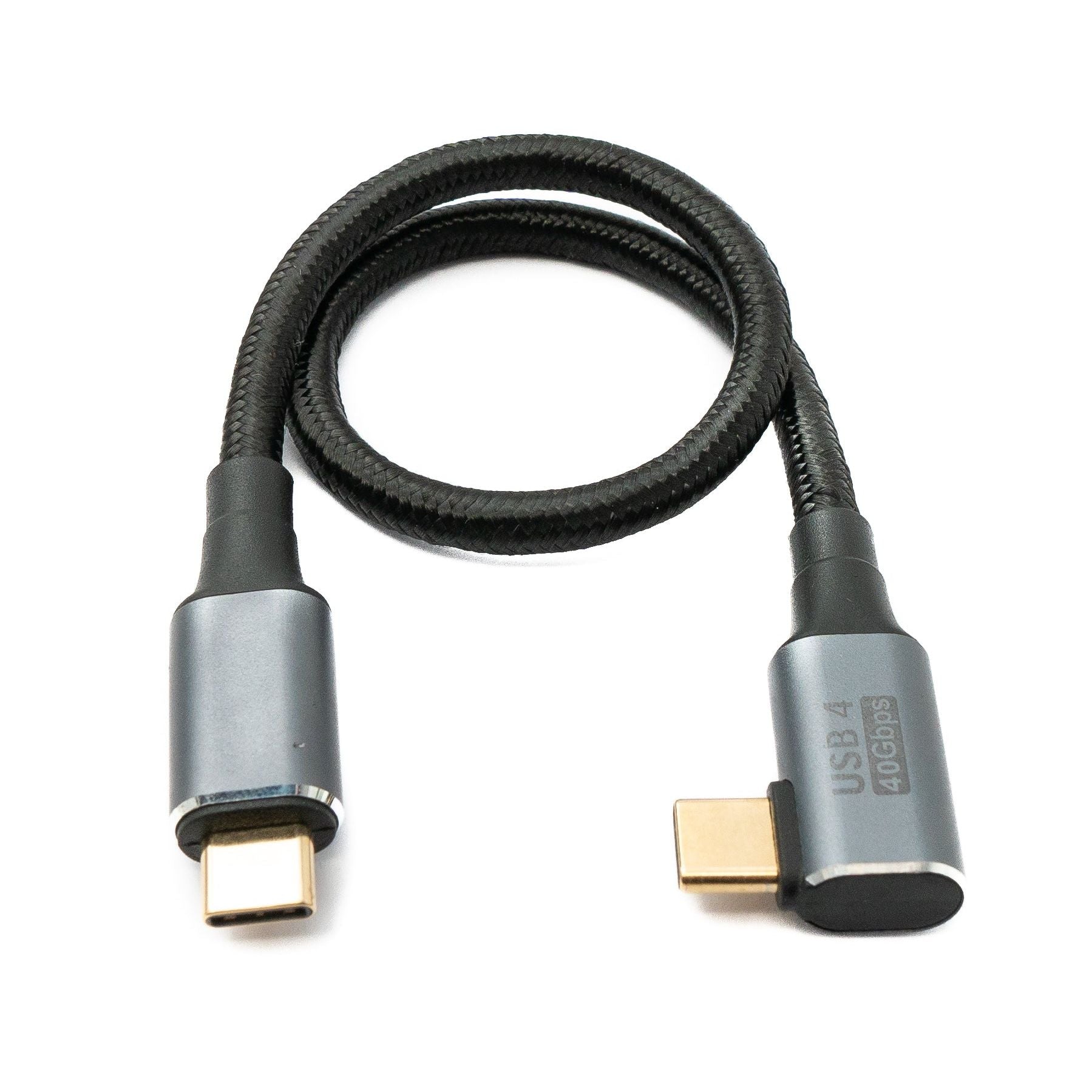 USB4 Kabel 30 cm Typ C Zu Typ C Geflochten Winkel Hochgeschwindigkeitskabel 40 Gbit Pro Sekunde