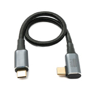 USB4 Kabel 30 cm Typ C Zu Typ C Geflochten Winkel Hochgeschwindigkeitskabel 40 Gbit Pro Sekunde