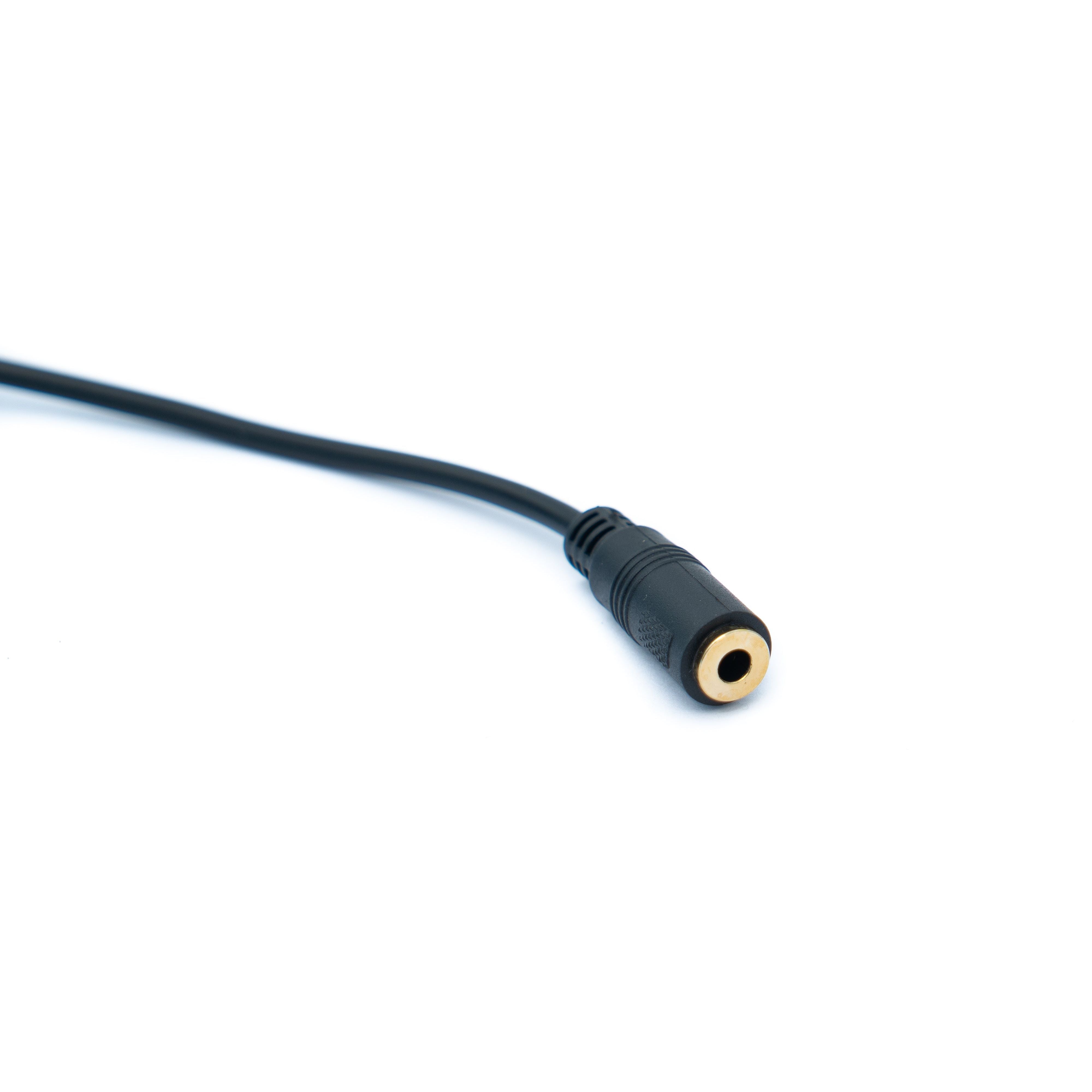 System-S Audio Kabel 1,5 m Mit 3,5 mm Klinke Auf XLR 3-Polig Schwarz Studio Und Bühne