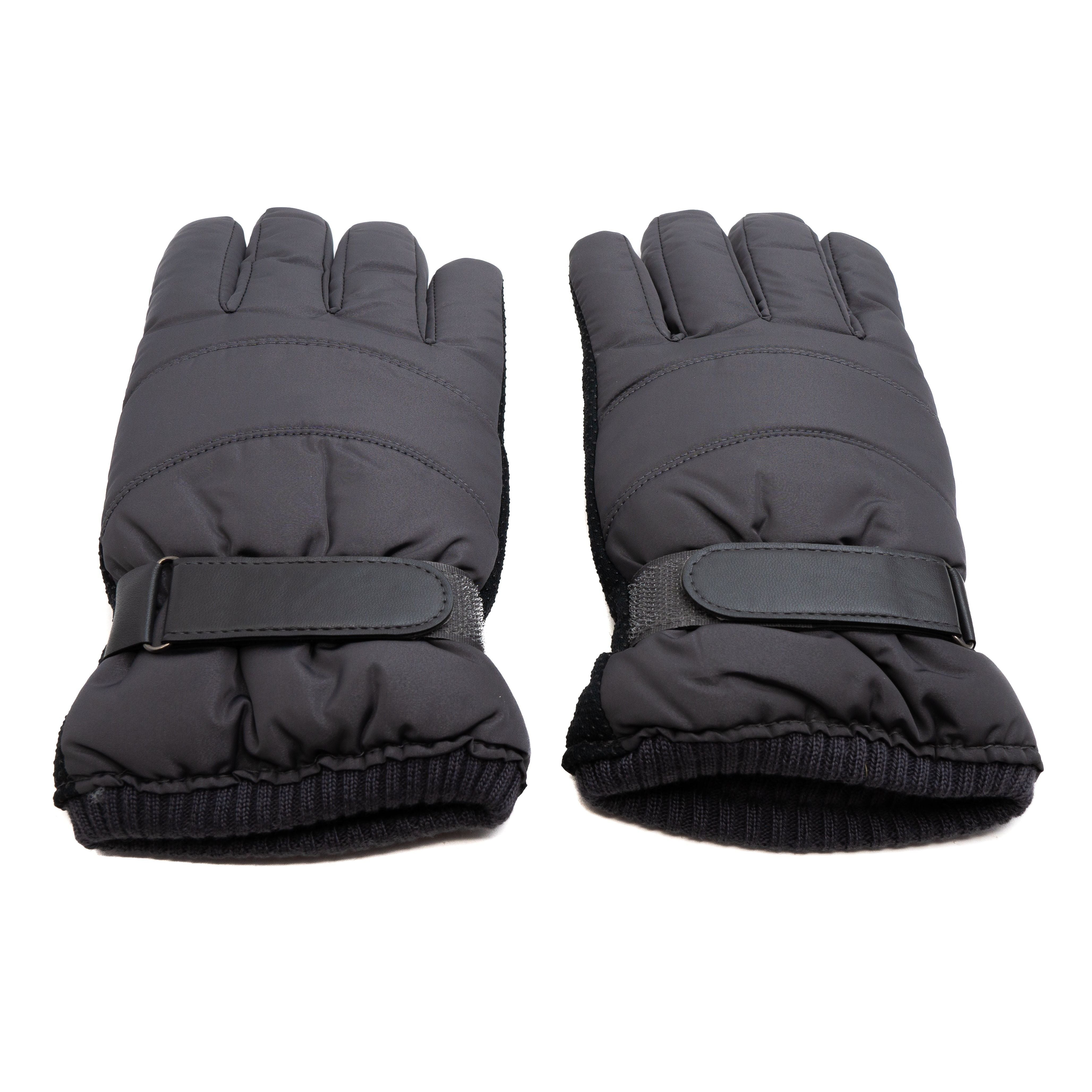 SYSTEM-S Antirutsch Handschuhe Touchscreen Kompatibel Aus Polyester Dunkelgrau Für Outdoor Einsatz