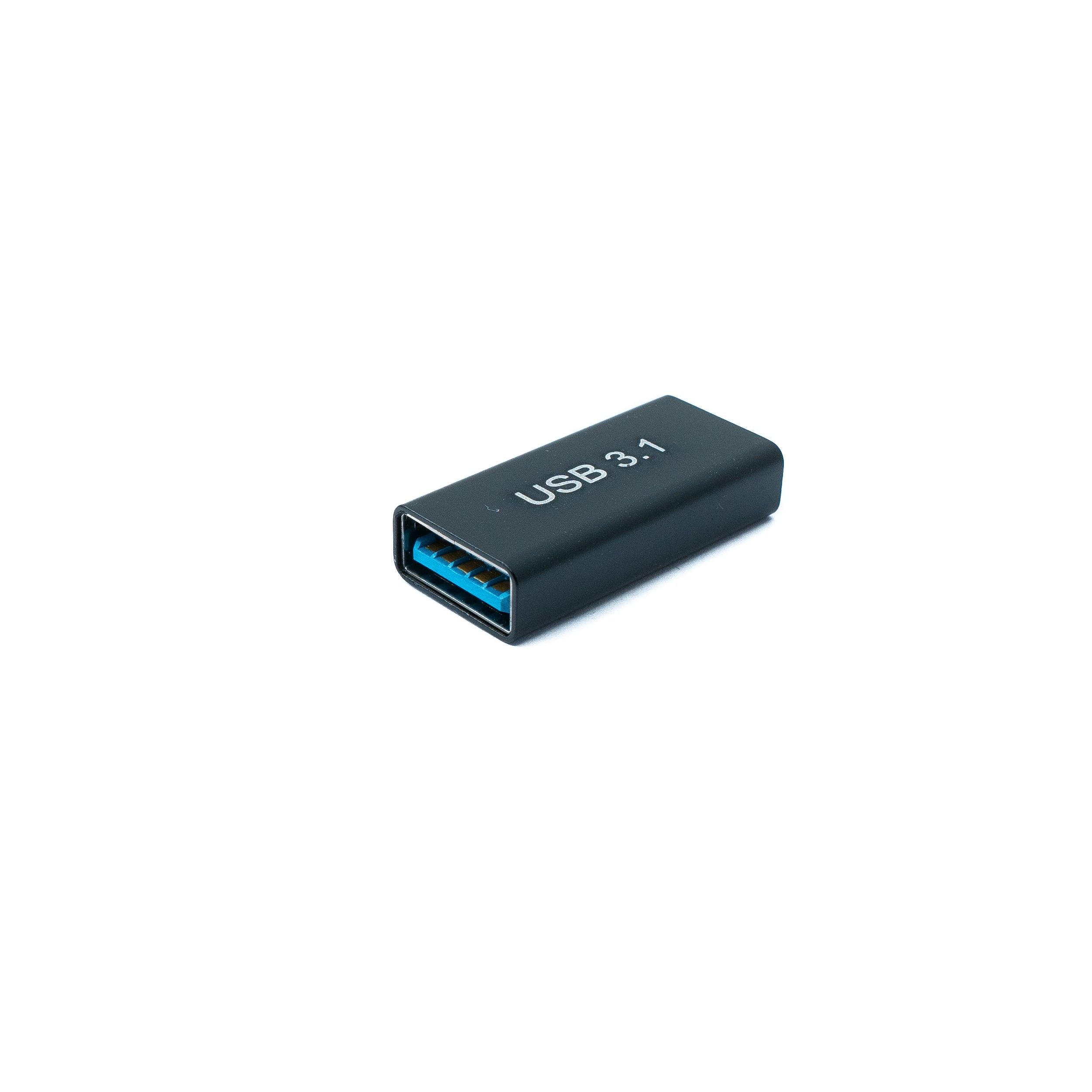 USB C Buchse Zu USB A Buchse Adapter USB 3.1 Gen 1 5 Gbit/s Schwarz Kompakt Ideal Für Laptop