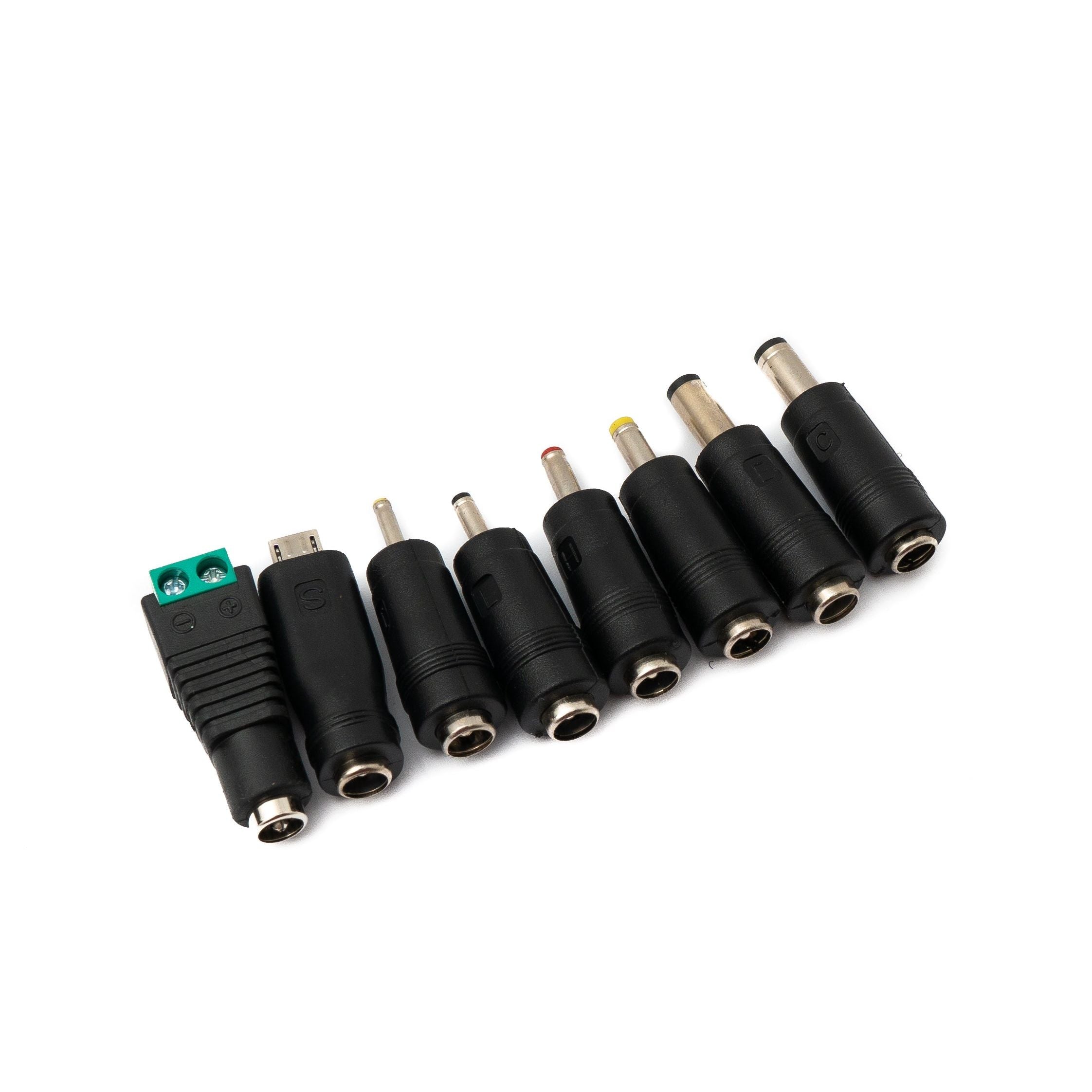 System-S DC Adapter 8er Set – Vielfache DC 20V Steckverbinder Für 5,5 x 2,1 mm Anschlüsse