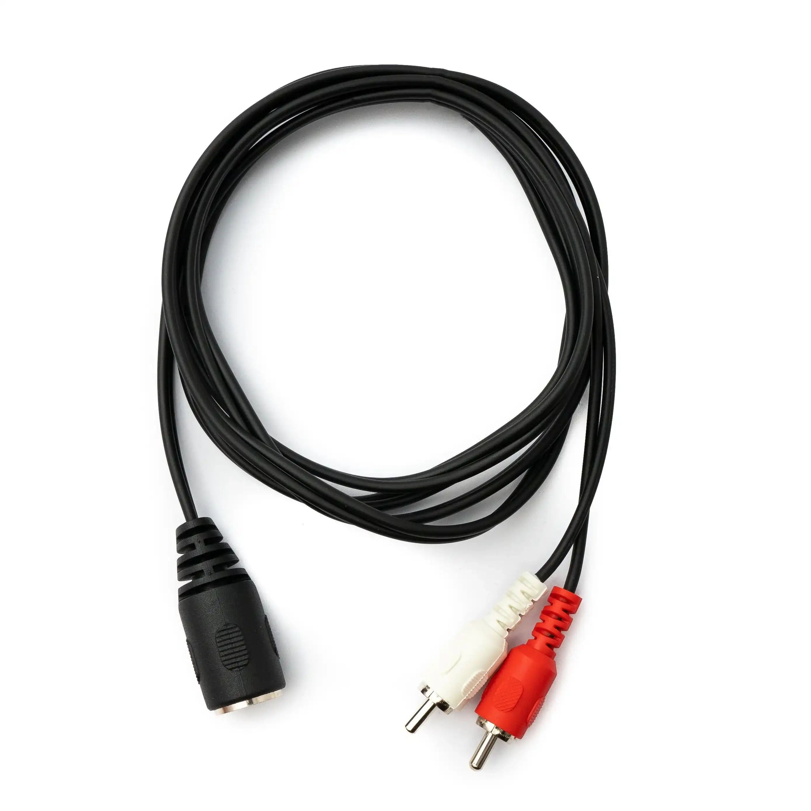 Cinch Kabel 2 RCA Buchse Zu DIN 5 Polig Stecker Stereo Schwarz 150 Zentimeter Lang