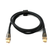 SYSTEM-S USB 3.1 Gen 2 Typ C Kabel 120 cm Stecker zu Stecker 10 Gbit/s 100W Schwarz