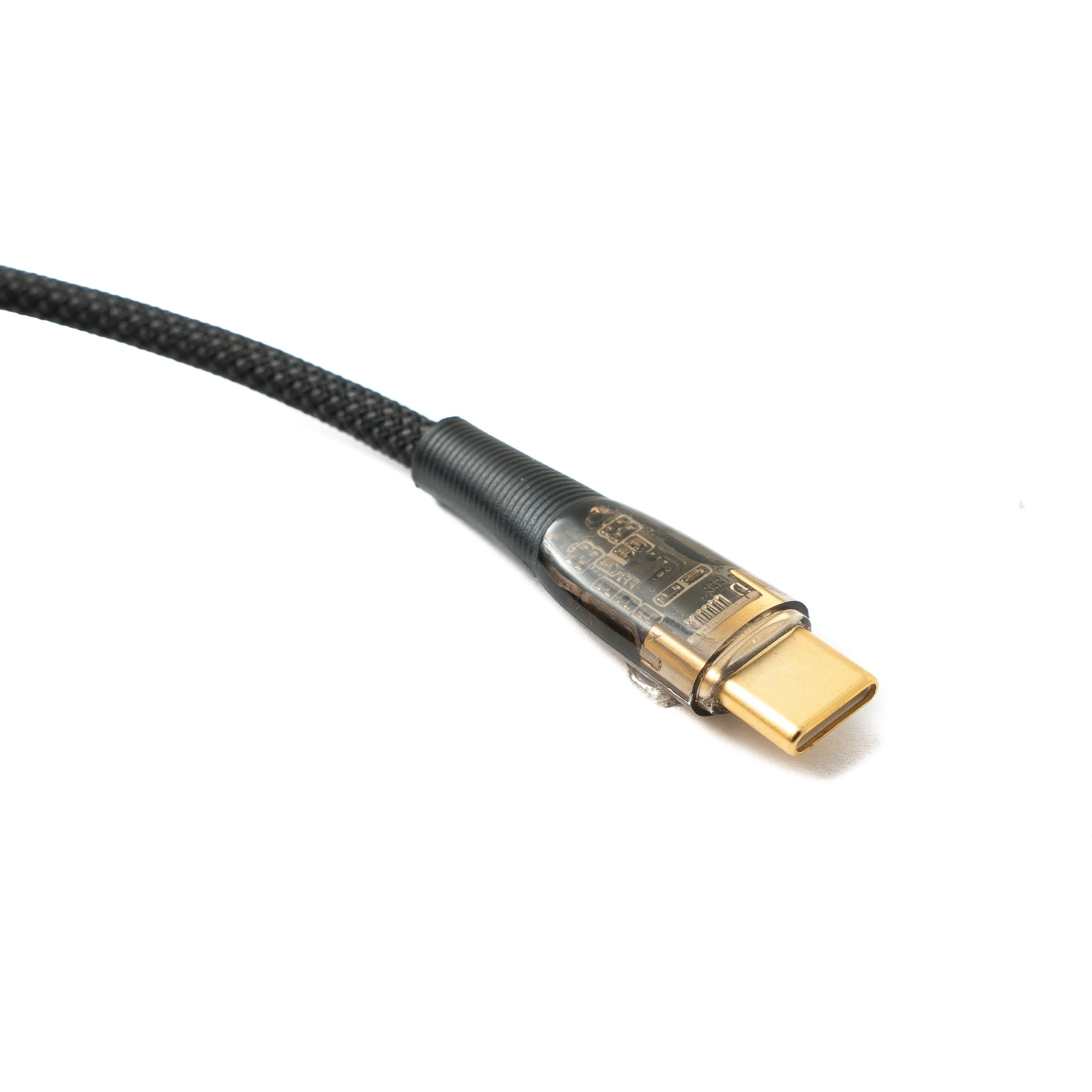 SYSTEM-S USB 3.1 Gen 2 Typ C Kabel 120 cm Stecker zu Stecker 10 Gbit/s 100W Schwarz