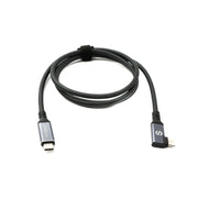 SYSTEM-S USB4 USB 120 cm Kabel Typ C Stecker zu Stecker Winkel 40 Gbit/s 240 W USB 4.0 Kabel