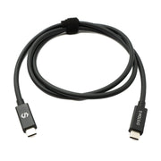 SYSTEM-S USB Thunderbolt 4 100 cm Kabel Typ C Stecker zu Stecker 40 Gbit/s 240 W Kabel Adapter