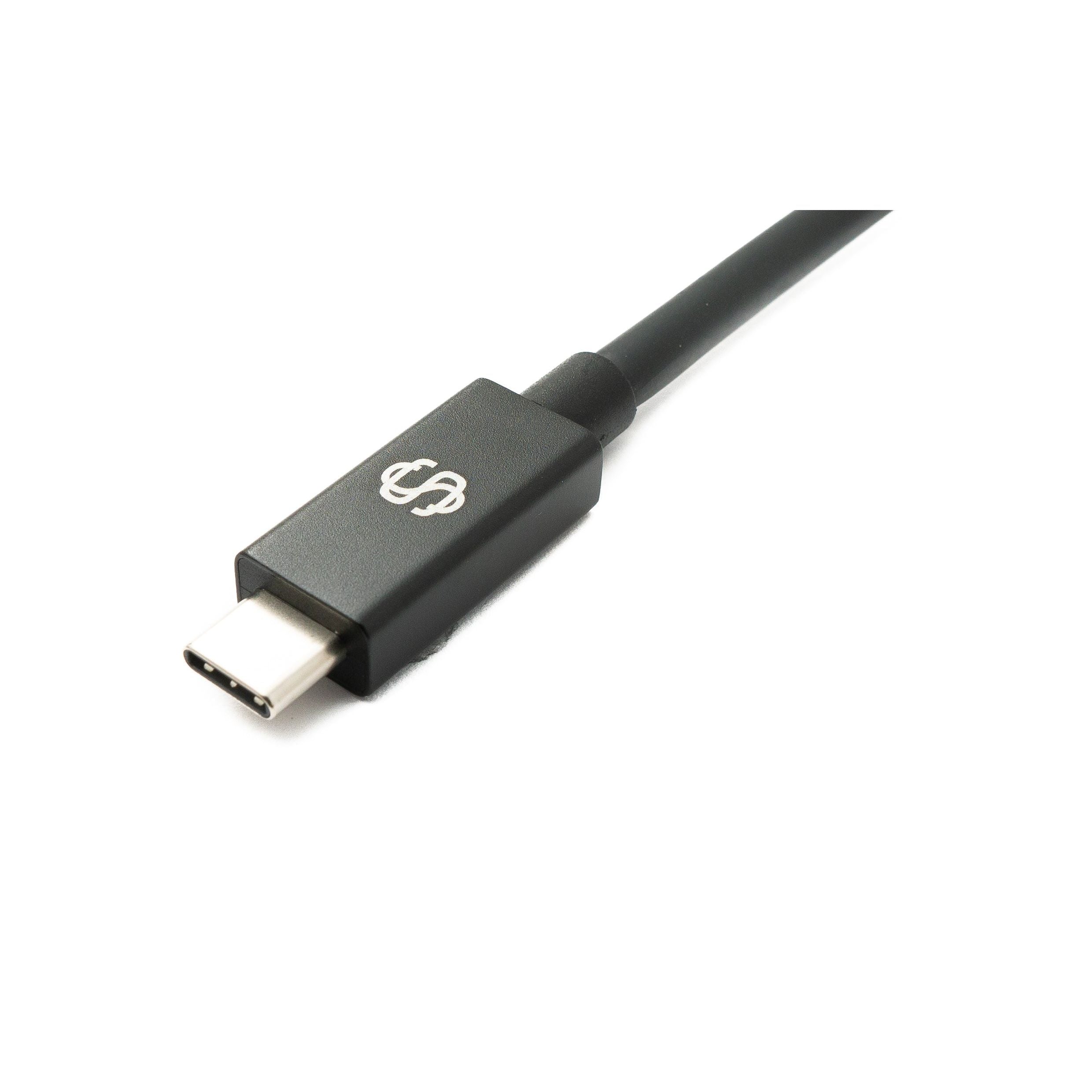 SYSTEM-S USB Thunderbolt 4 100 cm Kabel Typ C Stecker zu Stecker 40 Gbit/s 240 W Kabel Adapter