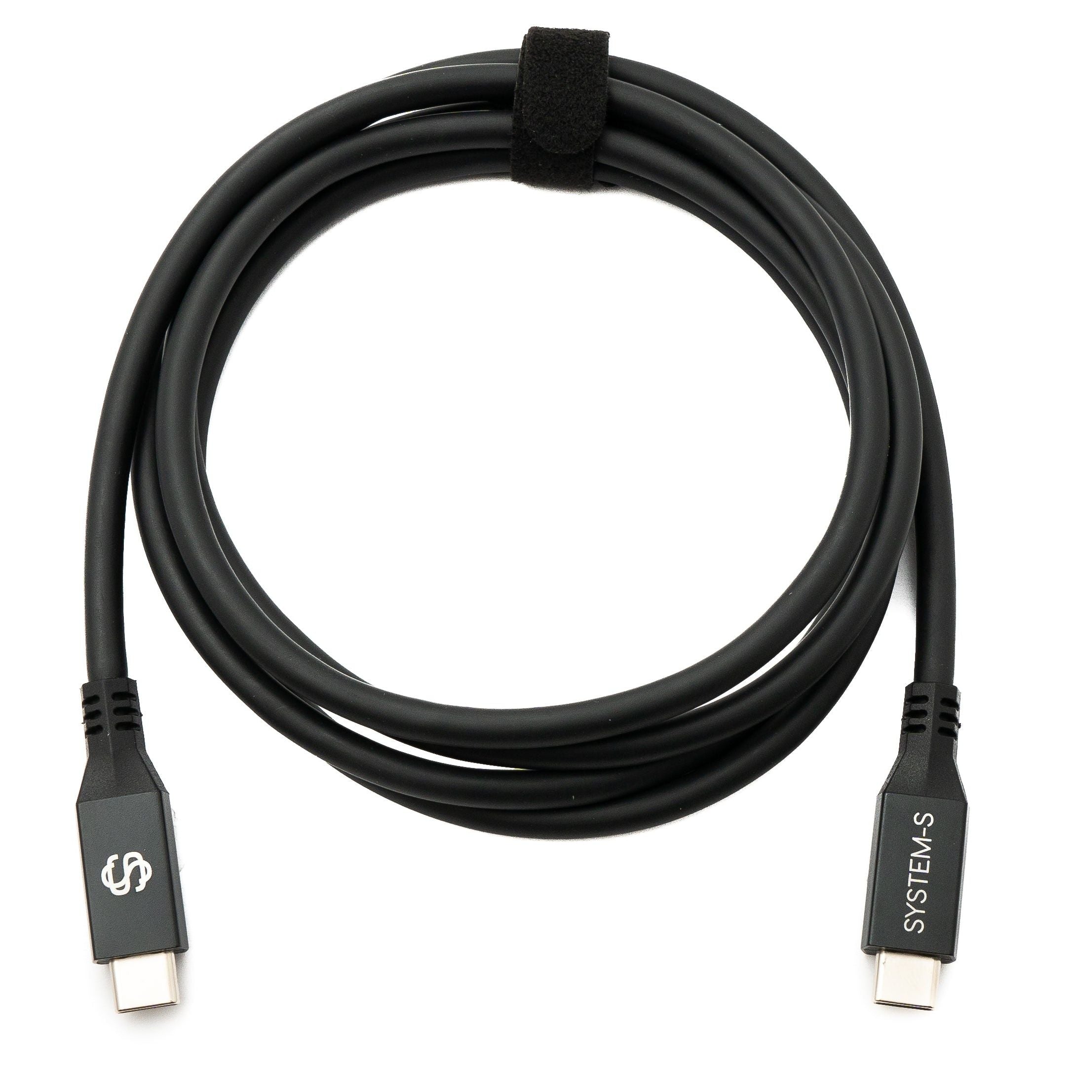 SYSTEM-S USB4 USB 150 cm Kabel Typ C Stecker zu Stecker 40 Gbit/s 240 W USB 4.0 Kabel