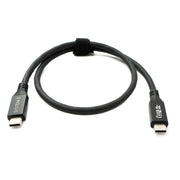 SYSTEM-S USB4 USB 50 cm Kabel Typ C Stecker zu Stecker 40 Gbit/s 240 W USB 4.0 Kabel