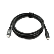 SYSTEM-S USB4 USB 200 cm Kabel Typ C Stecker zu Stecker 40 Gbit/s 240 W USB 4.0 Kabel