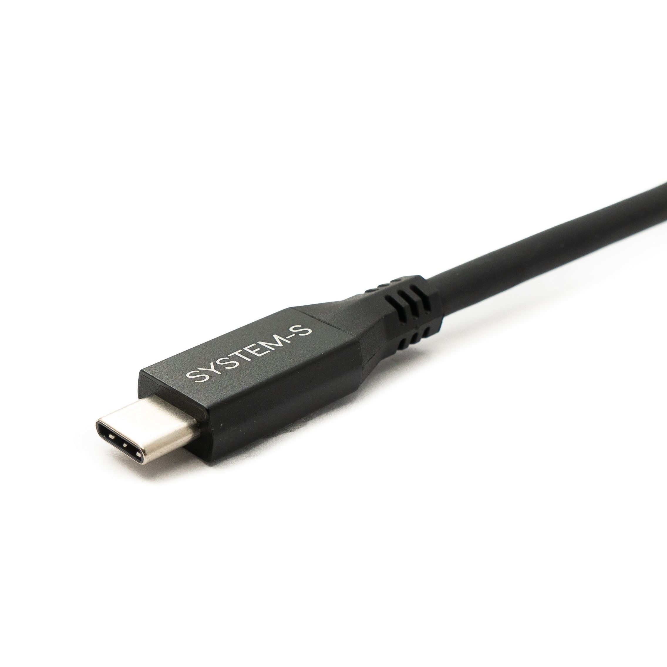 SYSTEM-S USB4 USB 3 m Kabel Typ C Stecker zu Stecker 40 Gbit/s 240 W USB 4.0 Kabel
