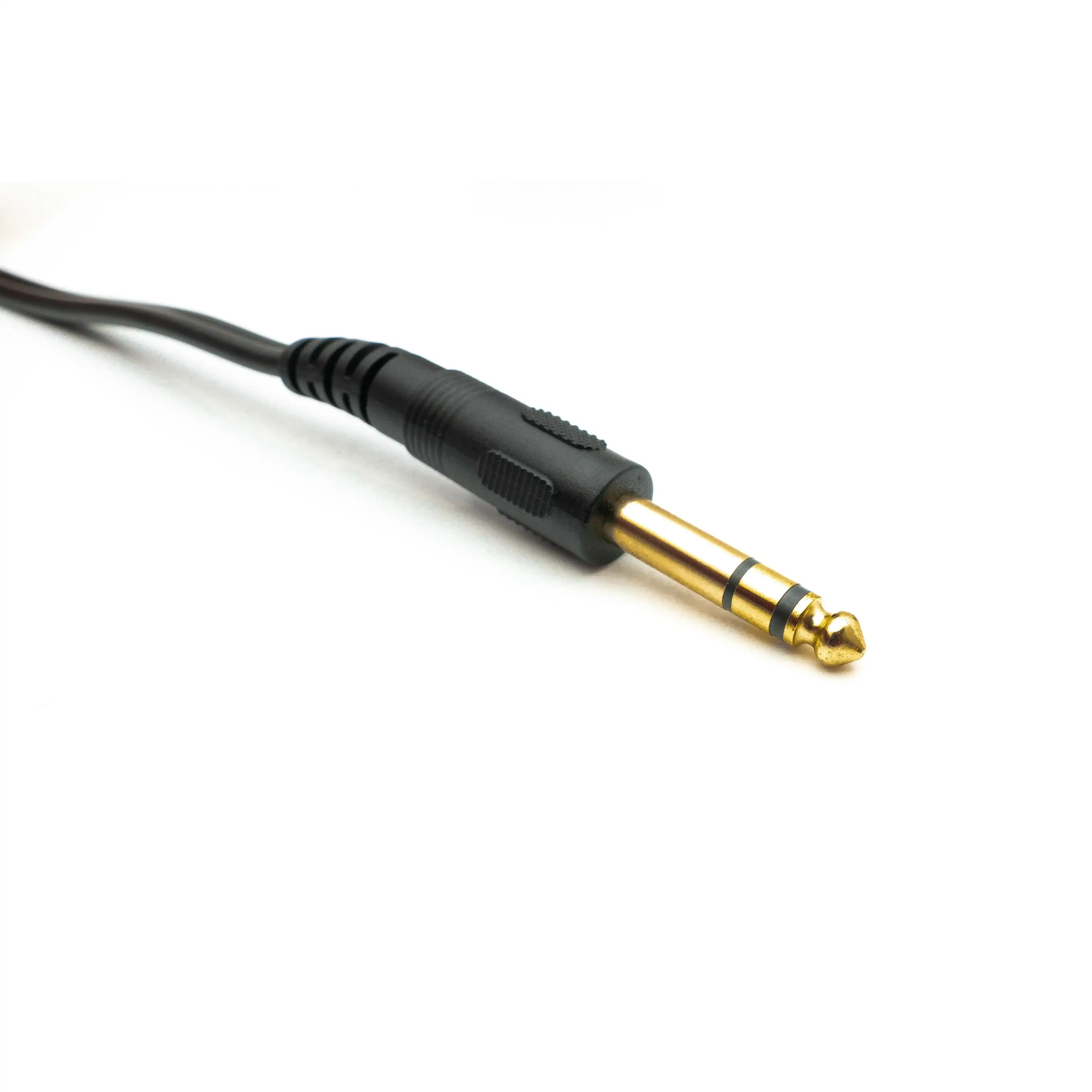 Audio Y Kabel 150 cm 6,35 mm Stereo AUX Klinke Winkel Stecker Ideal Für Mischpulte