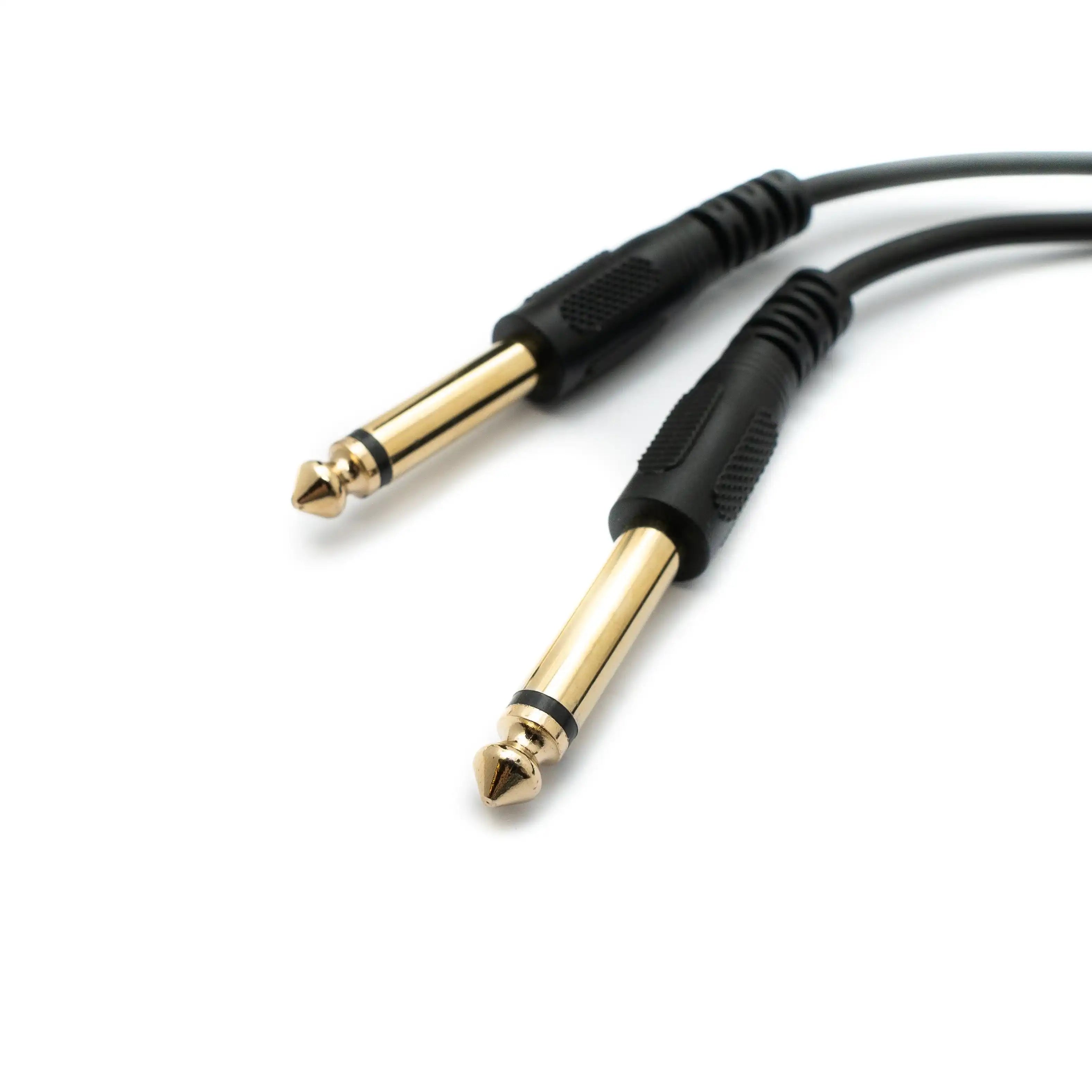 Audio Y Kabel 150 Cm 6,35 mm Stereo AUX Klinke Zu 3,5 mm Stecker Adapter Schwarz