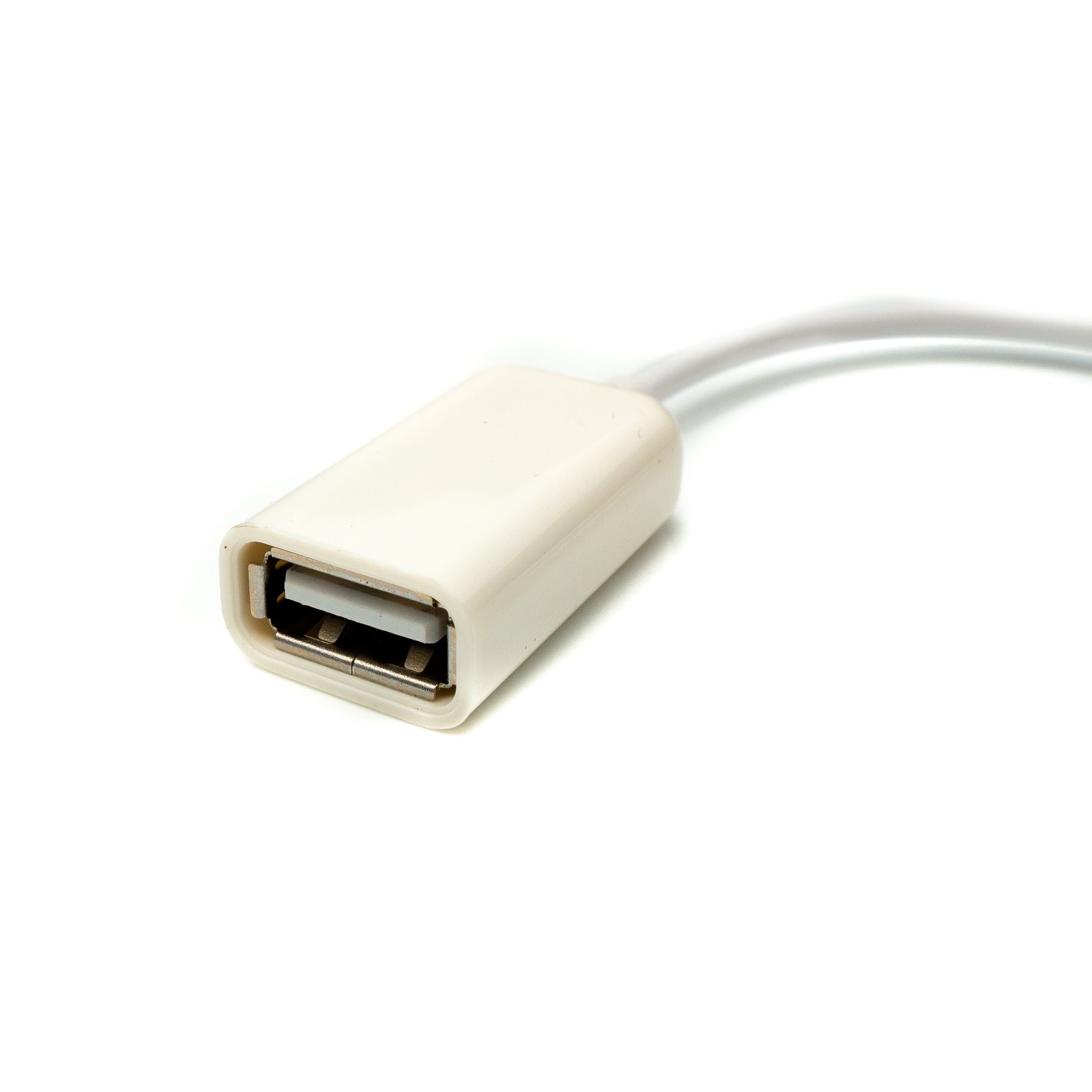 USB Kabel 15 Cm 3,5 Mm Klinke Zu USB Typ A Buchse Weiß DAC Wandelt Digitale Audiosignale