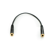 20 cm Stereo AUX Kabel Klinke 3,5 mm Buchse Zu Buchse Schwarz Hochwertiges Audio Kabel